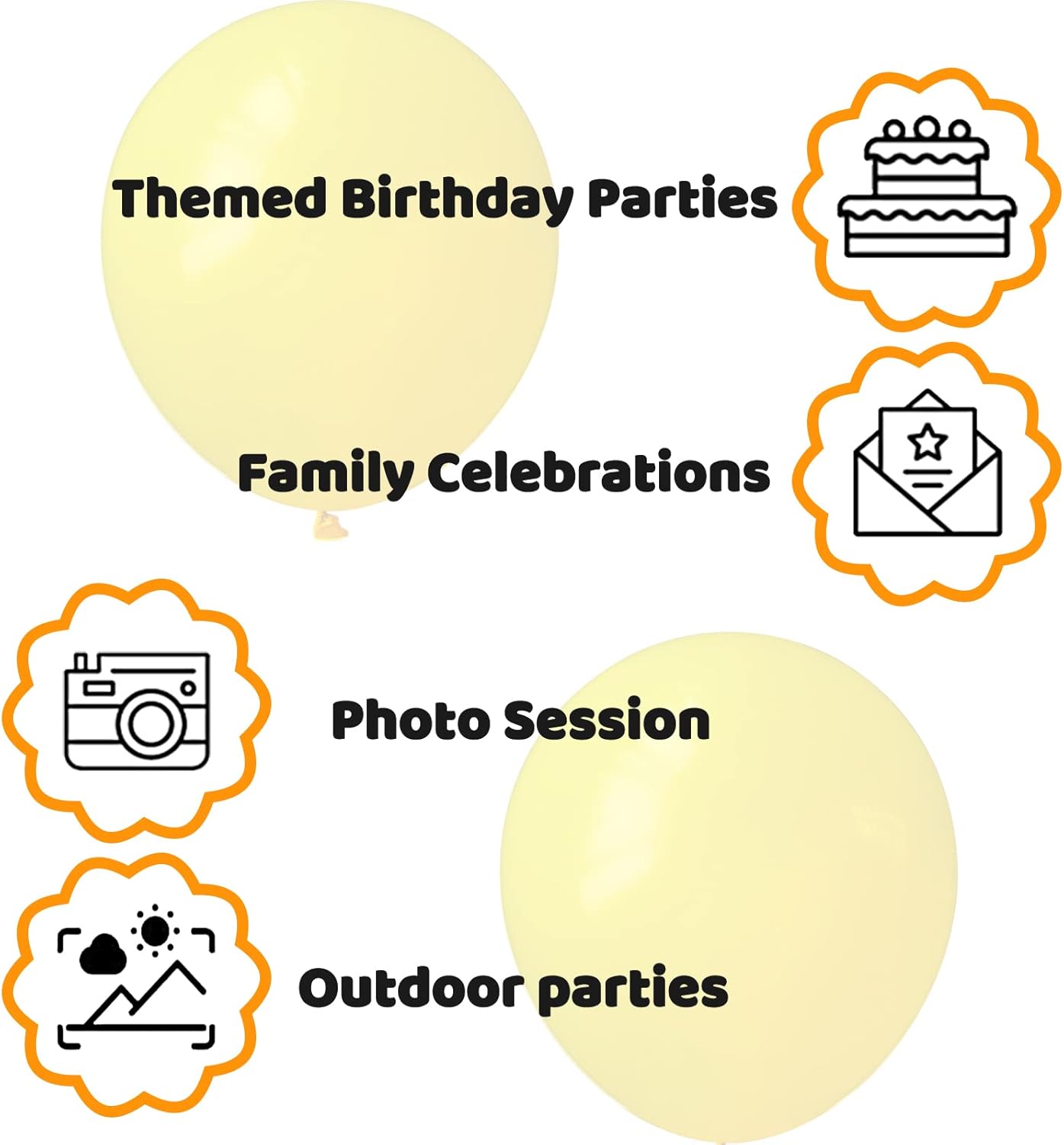 110pcs Yellow Balloons 12 Inch,Yellow Latex Balloons for Birthday Party Baby Shower Wedding(with 2 Ribbons).