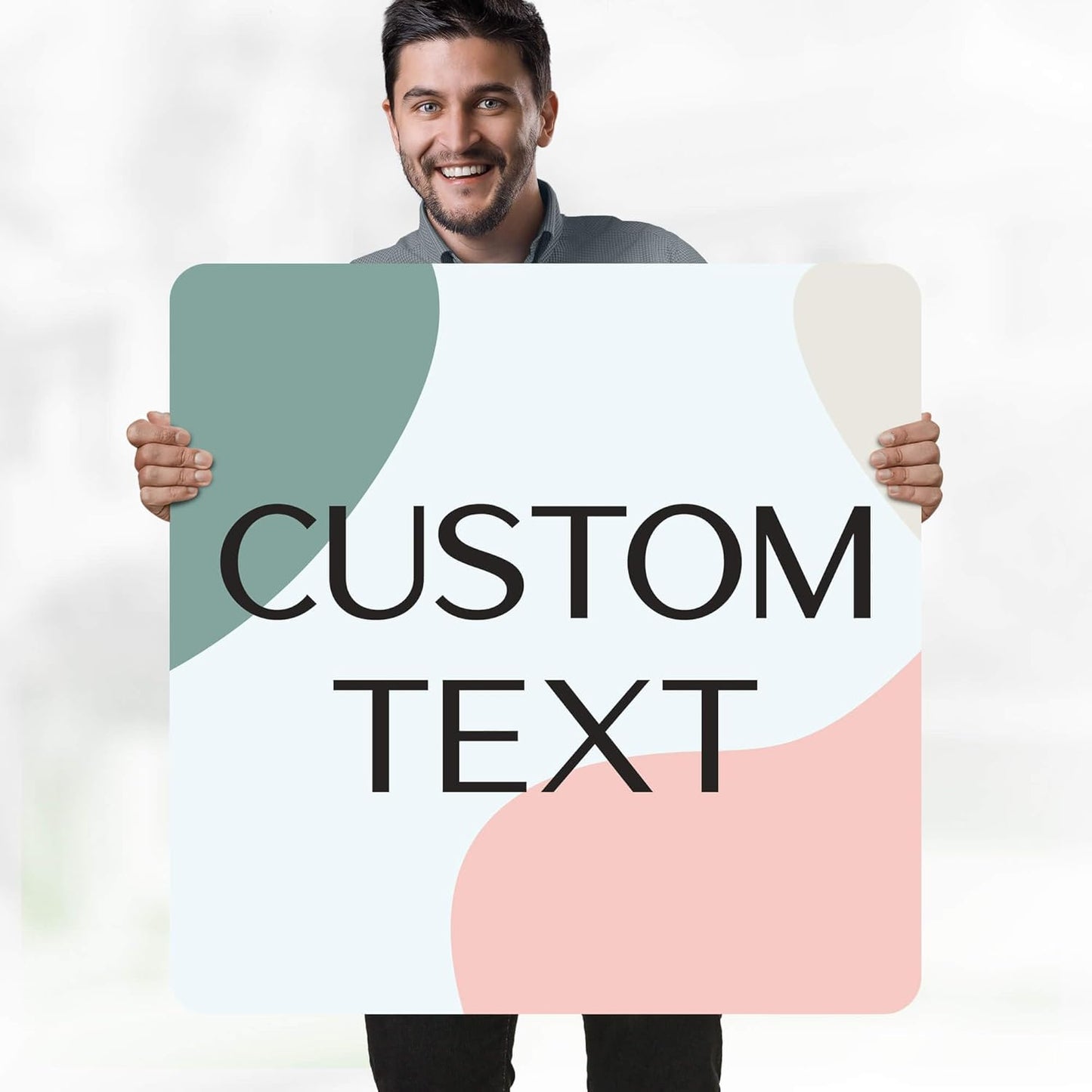 Custom Sign, Custom Street Sign, 11 Font Colors, 13 Font Styles, 4 Hole Options, 22 Sizes, 30x30 Inches, Rust Free DiBound, Fade Resistant, Made in USA by My Sign Center (Minimalist)