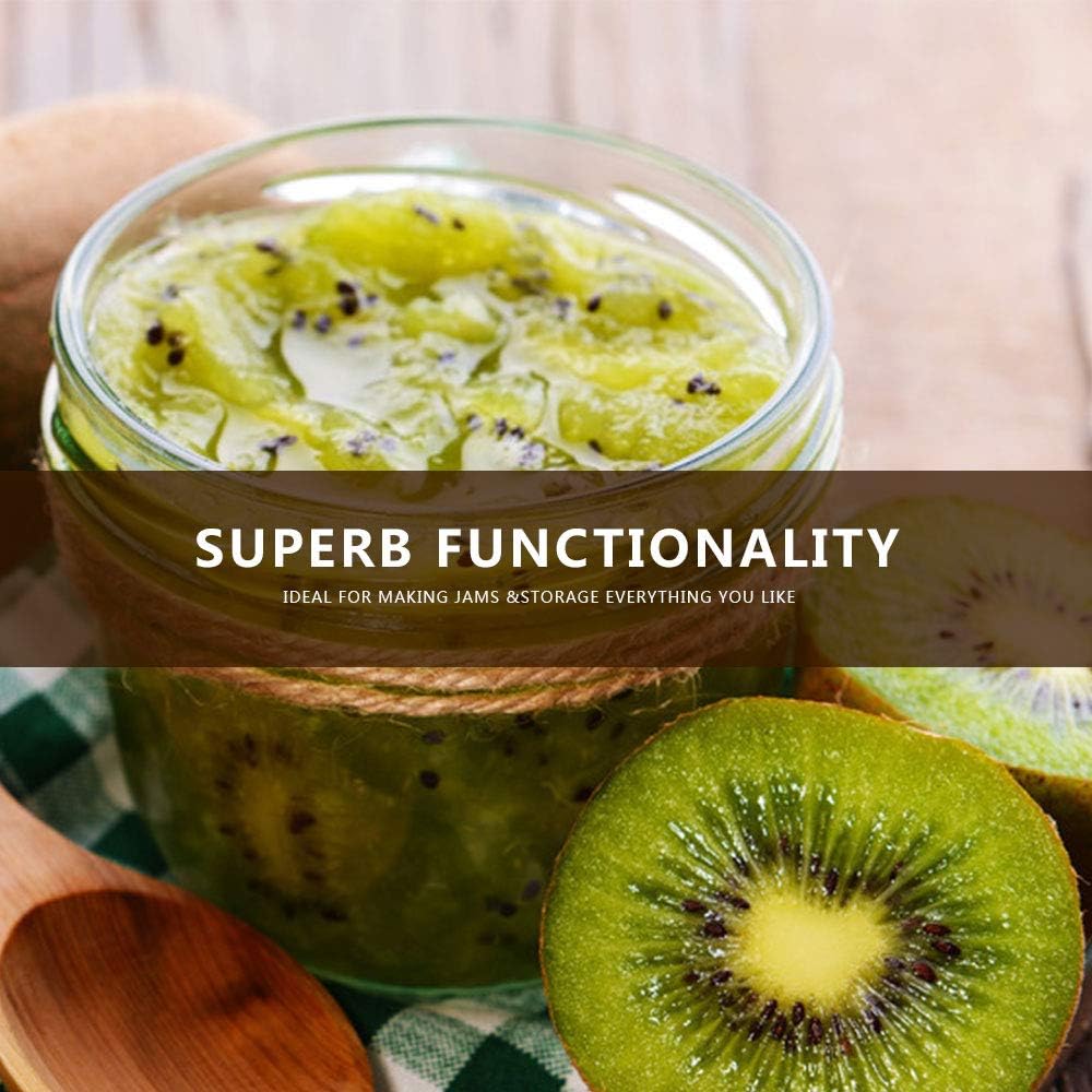 Betrome 4 oz Clear Glass Mason Jars with Silver Metal Lids, 40 Pack 113ml Round Canning & Jelly Jars Small Spice Jars for Herb,Jelly,Jams, for Kitchen Storage