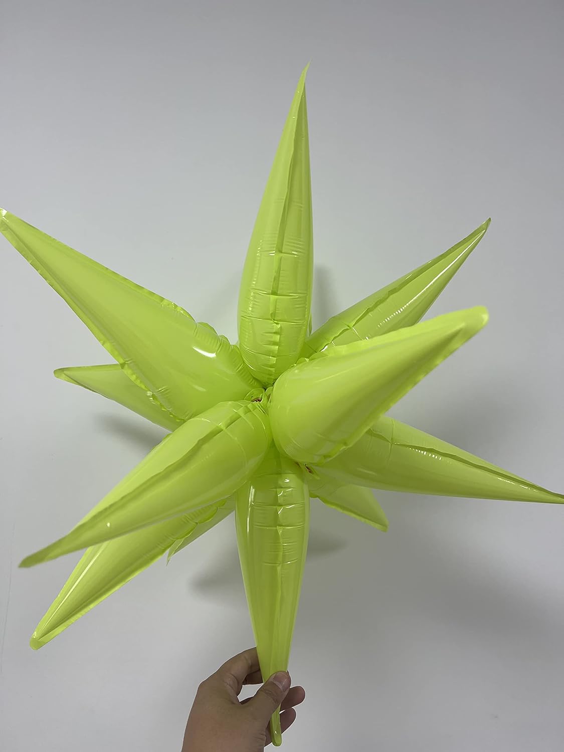 3pcs 26inch macaron green Star foil balloons.macaron green Explosion star burst star balloon-Spike cone balloon for birthday party decorations,wedding,Bachelor party