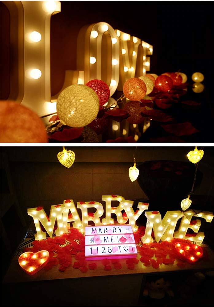 MUMUXI Marquee Light Up Letters | Large Light Up Numbers | Battery Powered and Bright with Every Letter of The Alphabet | for Wedding, Birthday, Party, Celebration, Christmas or Home Decoration (L)