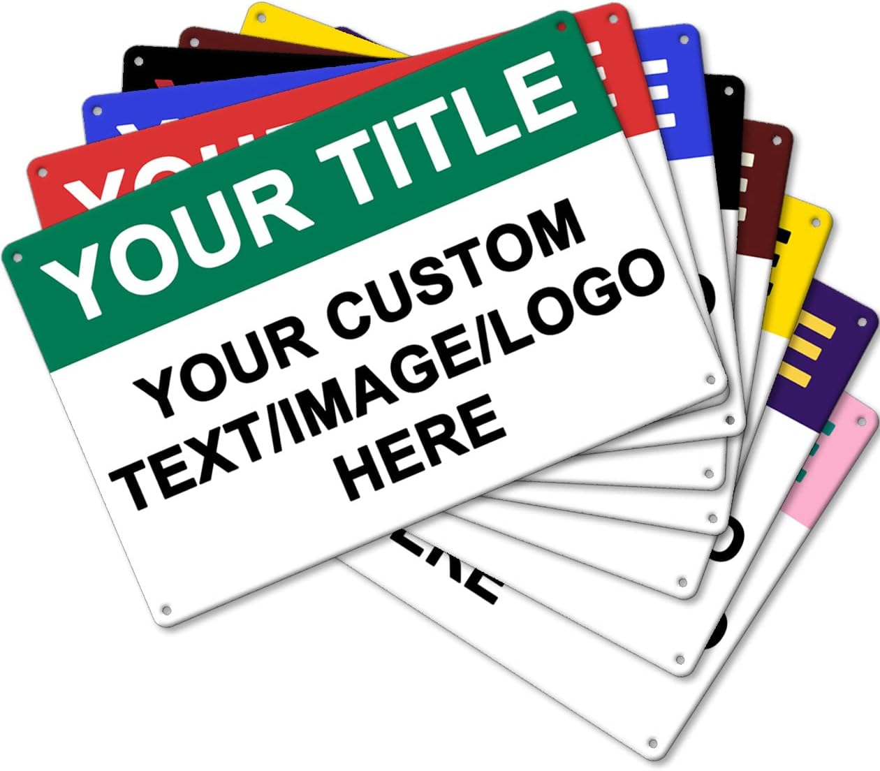 Custom Outdoor Metal Signs - 12 x 8 Aluminum Rust-Proof Entrance, Garden, Hazard, Intersection, Parking, Decorative Signs (Personalized)