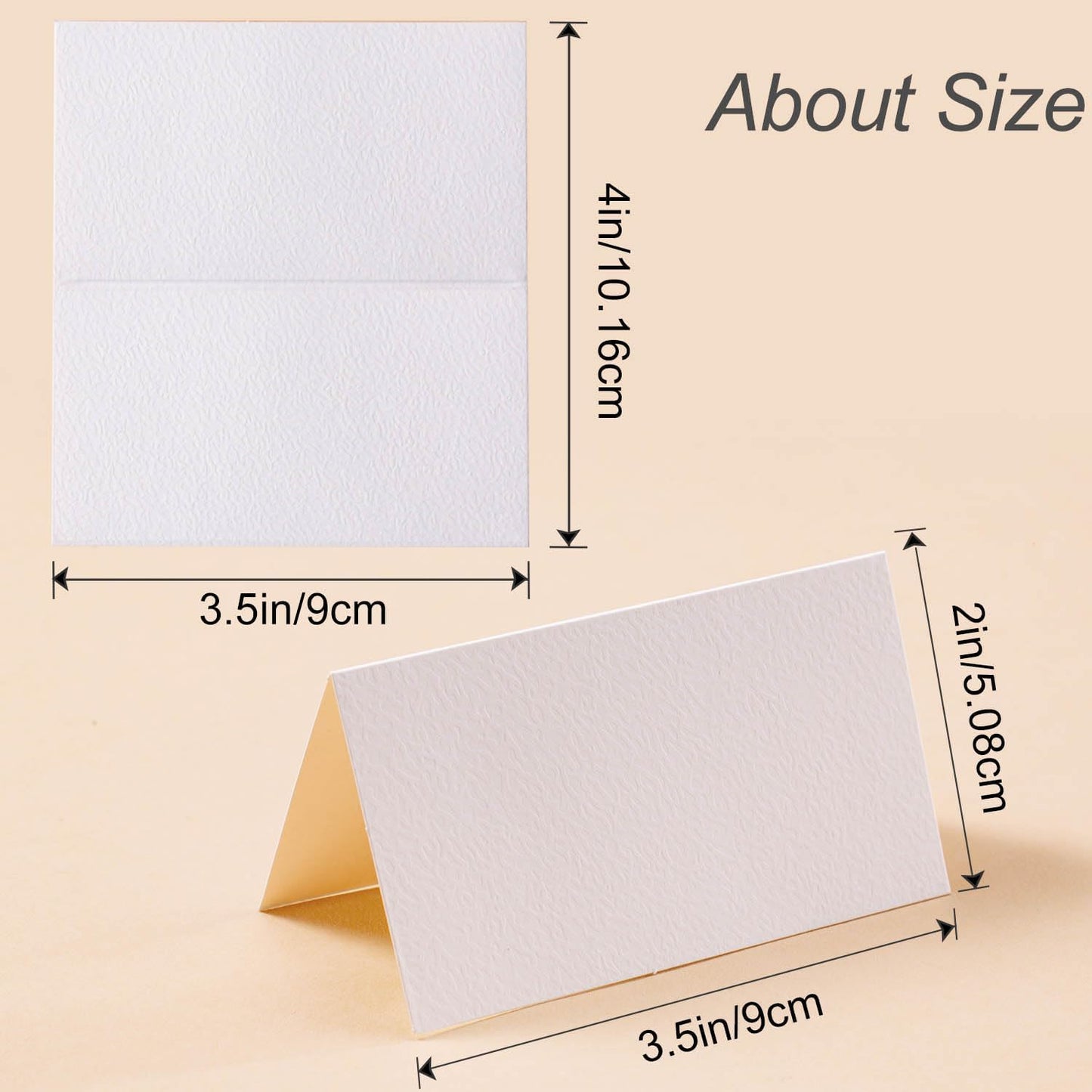 60 Pcs Premium Place Cards, 2x3.5in Small Tent Cards, Blank Fillable Banquet Seat Cards, Name Cards, Escort Cards, Table Cards, Wedding Place Cards for Wedding, Table, Dinner Parties