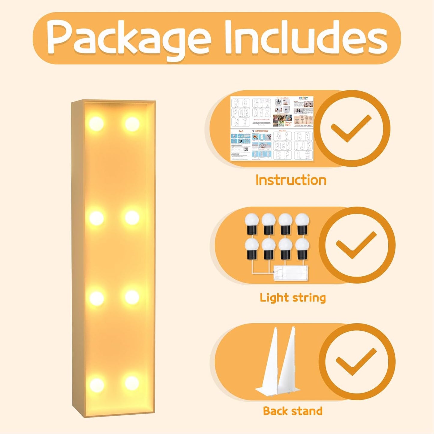 Marquee Letters 3 Feet Tall Large Light Up Letters I Happy Birthday Shower Decorations Marry Me Engagement Party Decor Yellow Light Birthday Decorations Balloon Arch Kit Foam Sign I