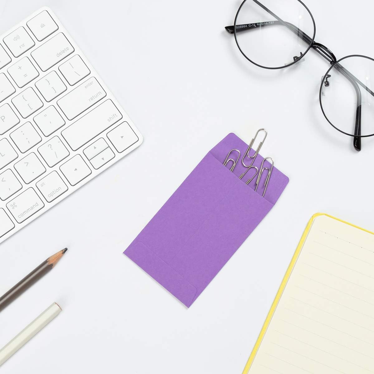 1000 Pieces Colorful Small Coin Envelopes Self-Adhesive Seed Envelopes Mini Parts Small Items Storage Packets Envelopes for Garden, Office or Wedding Gift (2.25×3.5 inch)