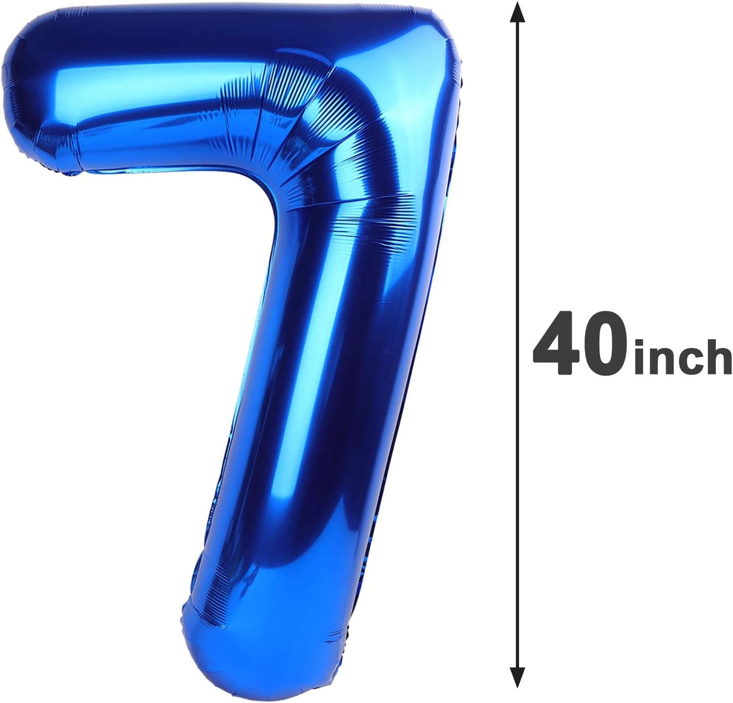Navy Blue Jumbo Number 17 Balloon 40 Inch, Boy Girl 17 Birthday Supplies, Foil Helium 17 Birthday Giant Balloon, Mylar Blue Number Balloons Anniversary Decorations