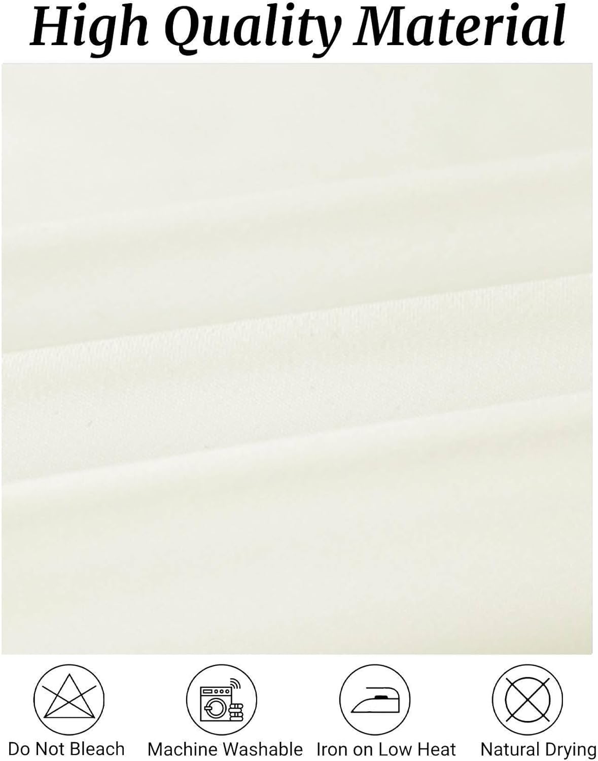 Fokitut 6 Pack Round Tablecloth, 132 Inch, Stain Resistant and Wrinkle Polyester Table Cloth, Fabric Table Cover for Kitchen Dining, Wedding, Party, Holiday Dinner-Ivory