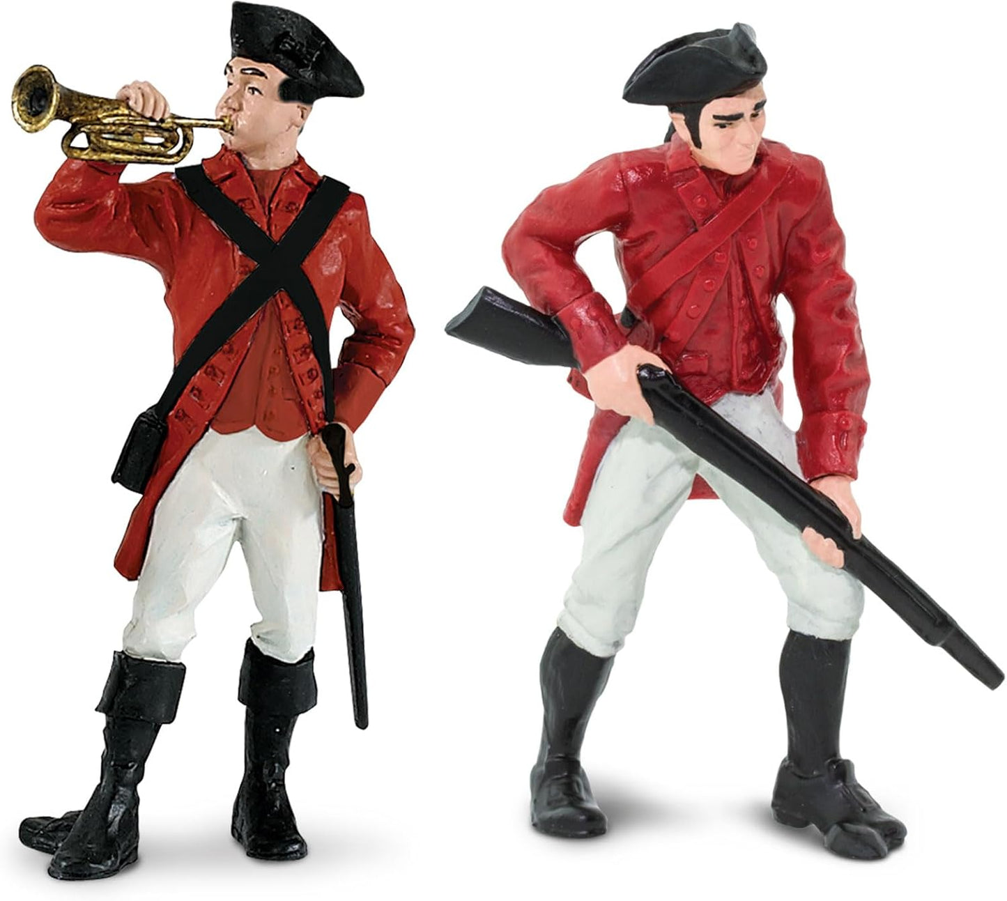 Safari Ltd. Revolutionary War British Army Designer TOOB - Set of 6 Detailed Miniature Figures Including General Cornwallis - Educational Toy Figurines for Boys, Girls & Kids Ages 3+