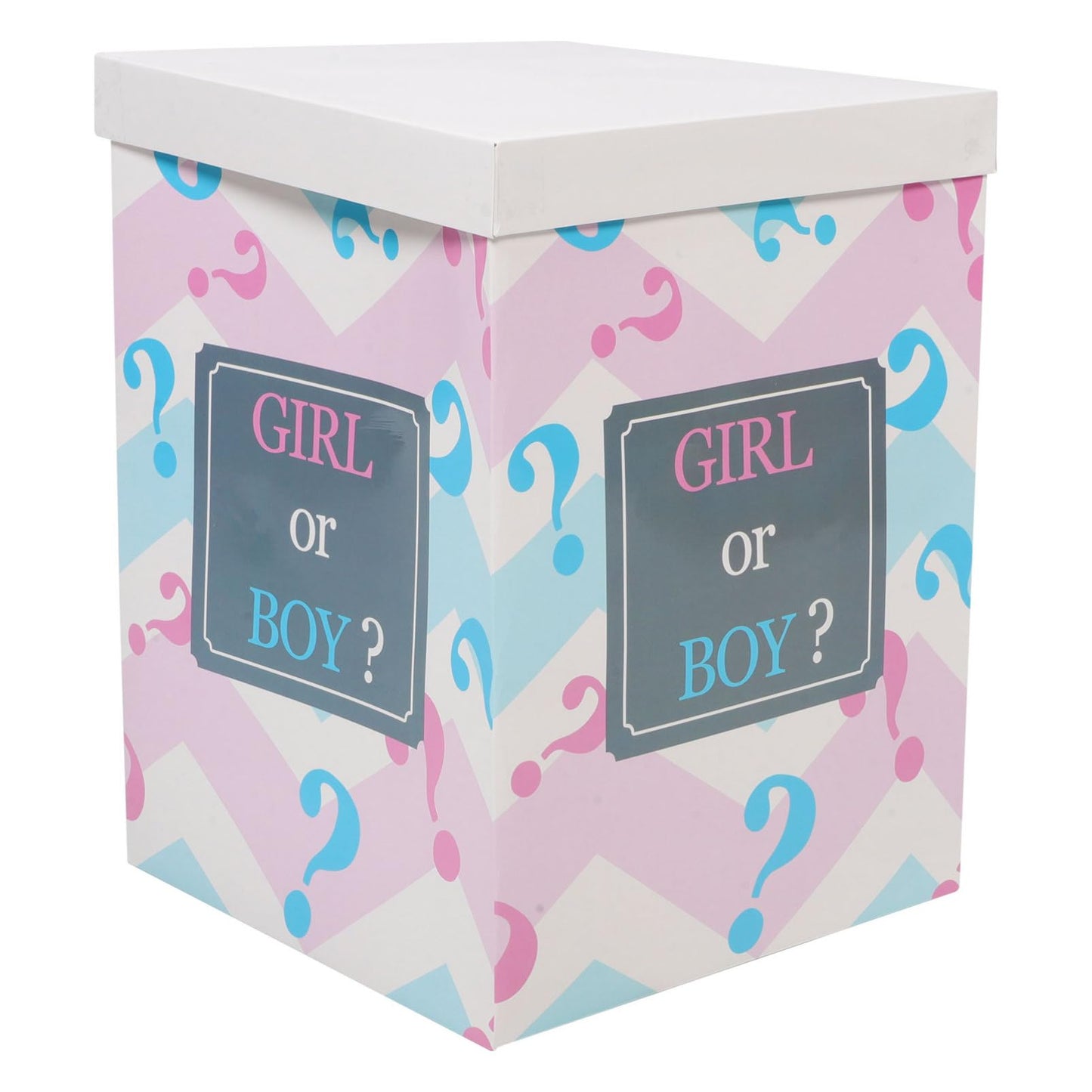 NUOBESTY Gender Reveal Balloon Box Baby Shower Girl or Boy Balloon Paper Box Surprise Gender Reveal