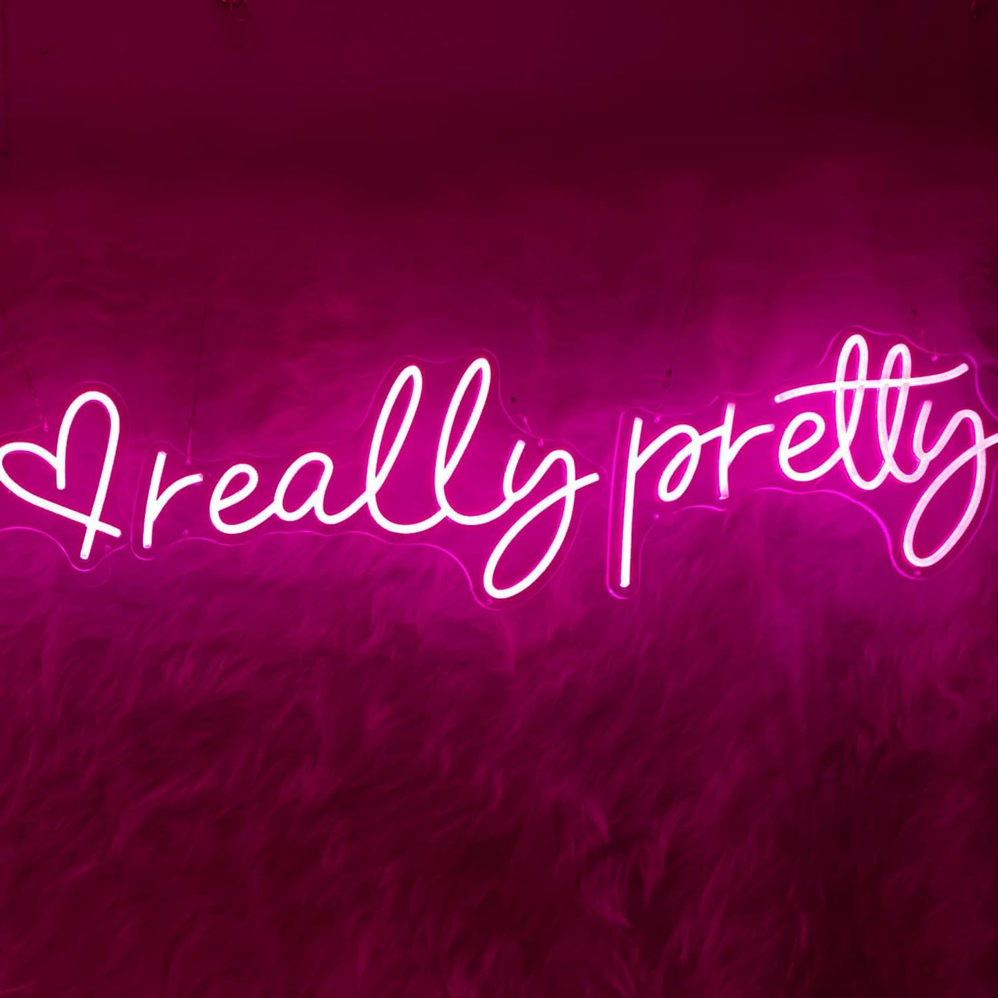 You're Like Really Pretty Neon Signs, Neon Light for Wall Decor,Light Up Sign for Wedding, Engagement,Neon Signs for Bedroom Decor