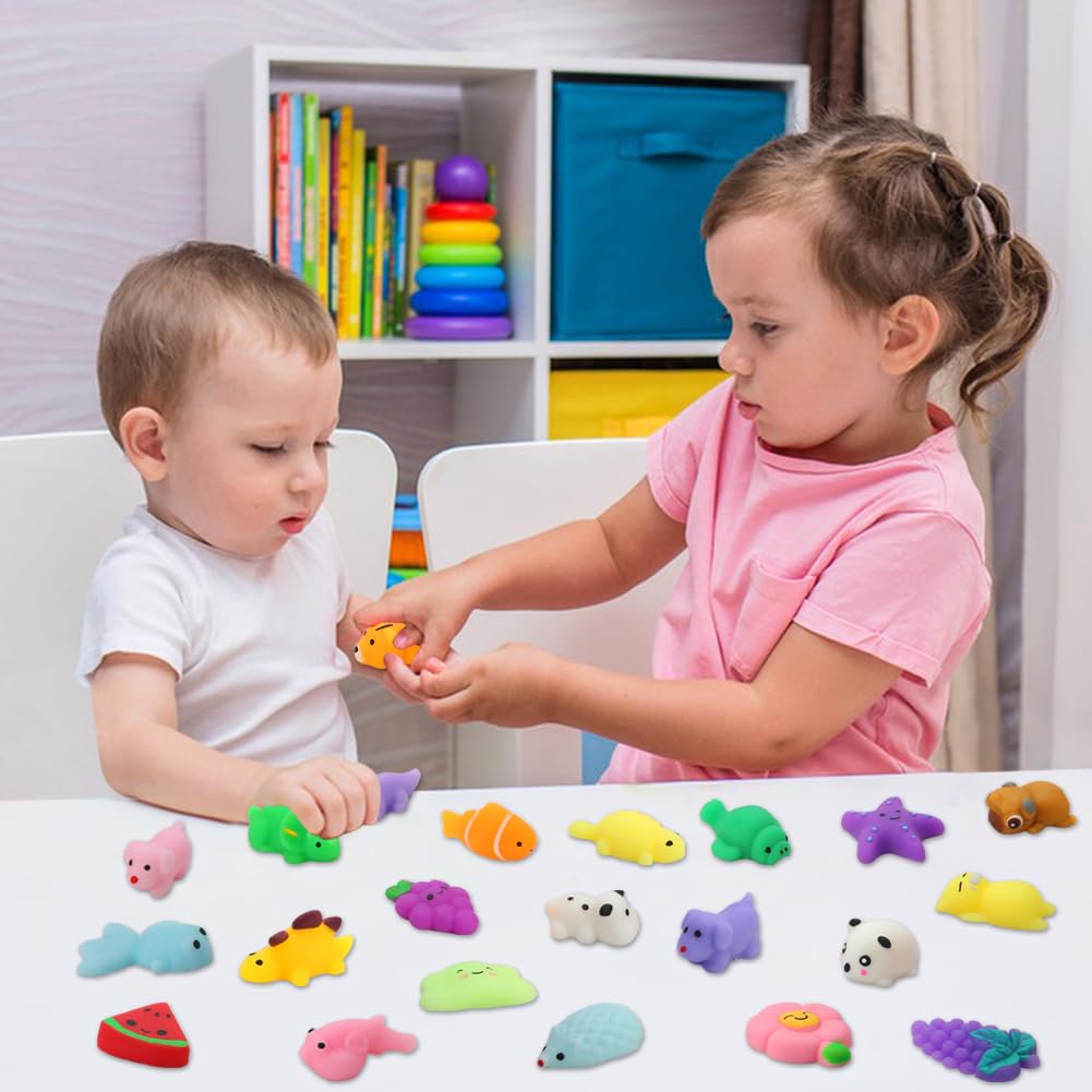 30 Pack Squishy Toys, Kawaii Squishies Party Favors for Kids 4-8 8-12 Treasure Box Toys for