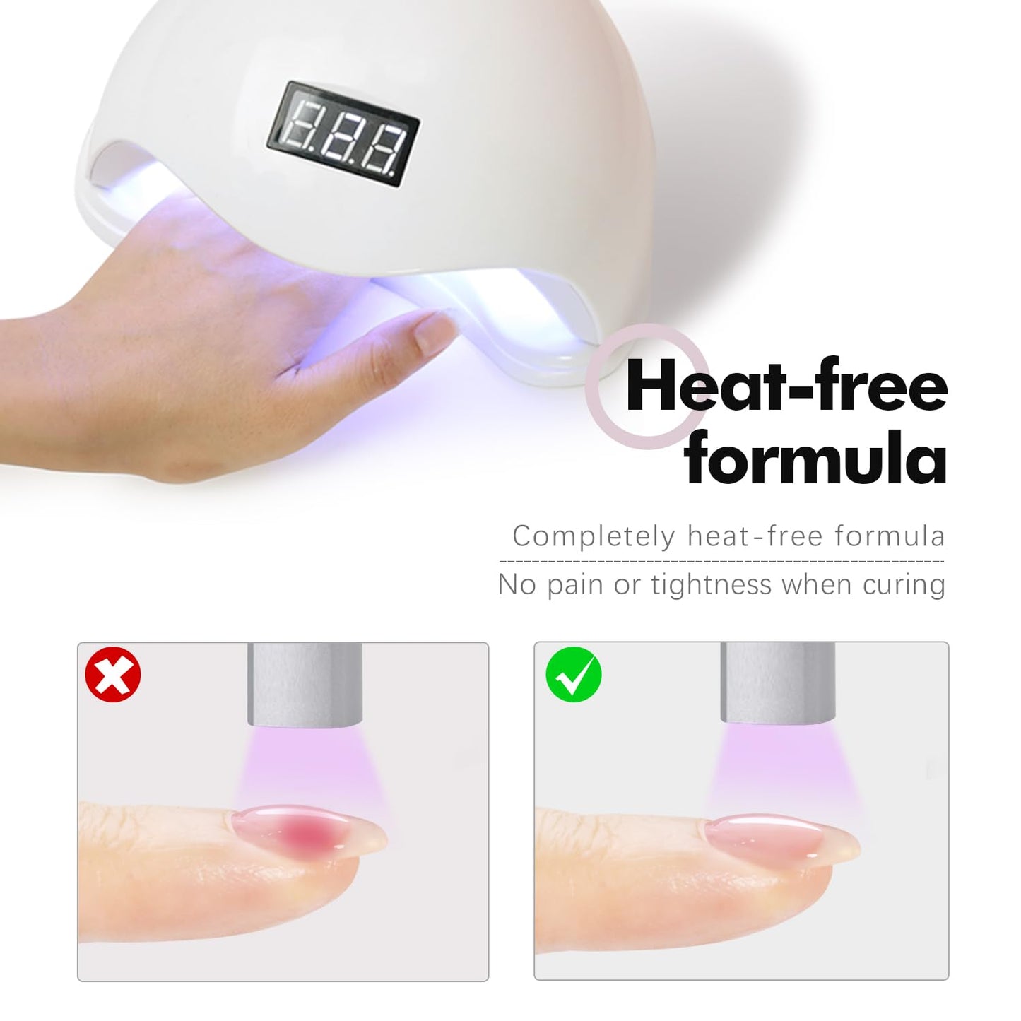 FZANEST Heat-Free Builder Hard Gel Hema-Free Nude Pink Nail Strengthening Extension Sculpting Color UV Gel for Nails #03