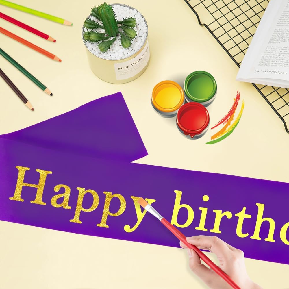 Blank Sash 16 PCS Sashes DIY Satin Sash Chair Sashes Scout Sash President Sash Senior Sash Scout Sash Wedding Party Sash