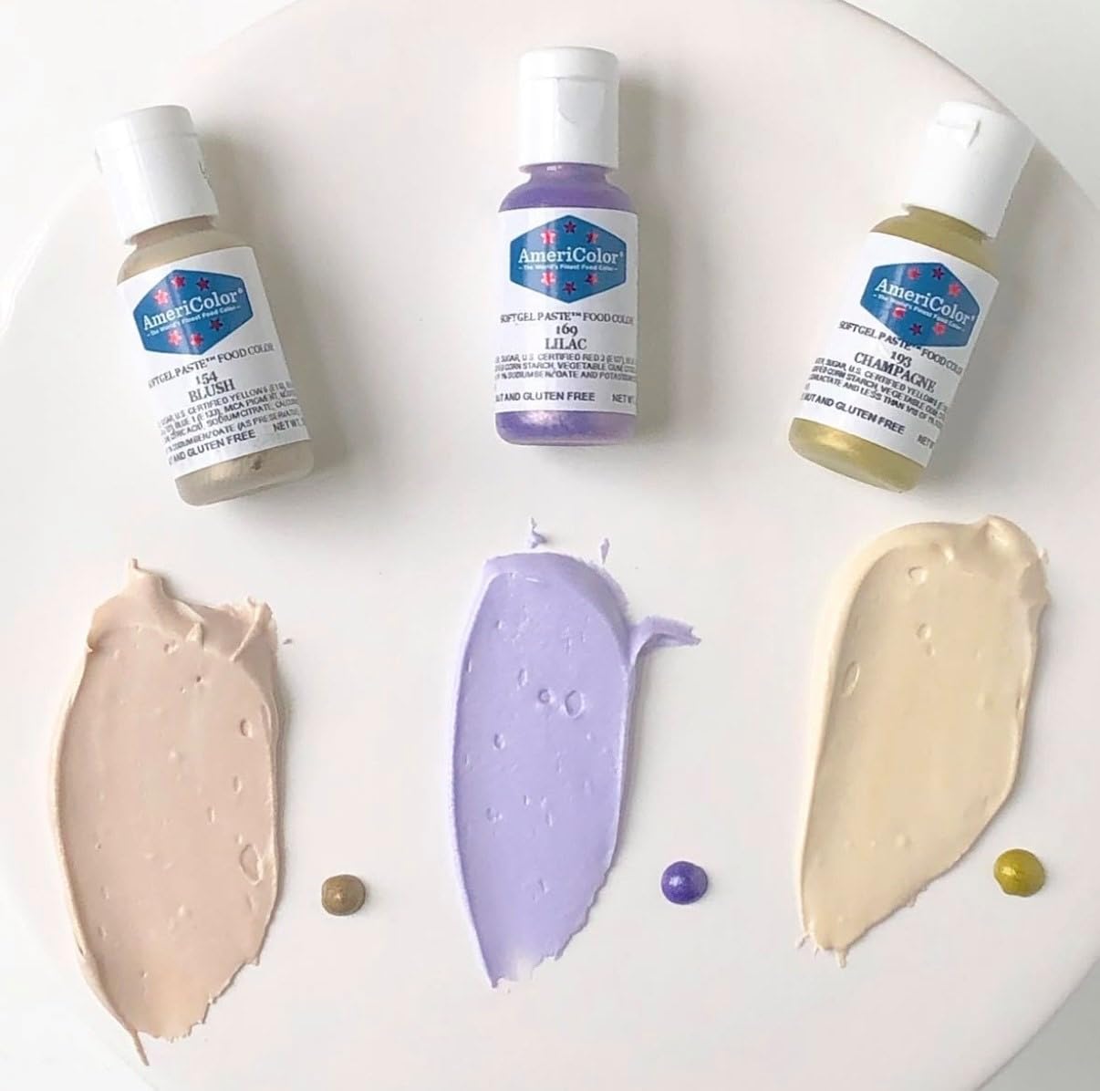 AmeriColor, Blush, 0.75 Ounce Bottle, Soft Gel Paste Food Color