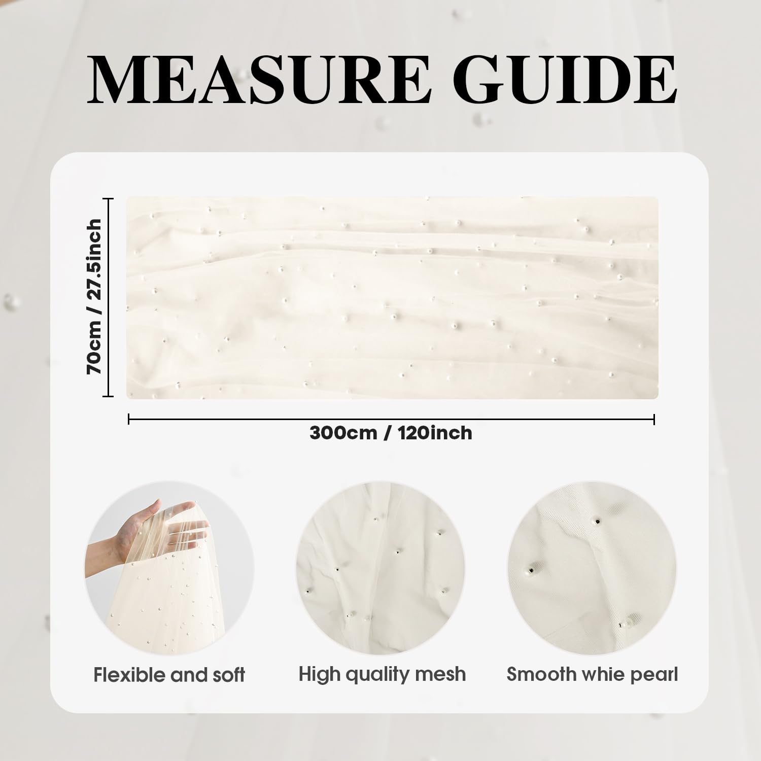 Artoid Mode Pearl Beige Gauze Table Runner 120 Inch 10FT, Seasonal Sheer Dining Holiday Wedding
