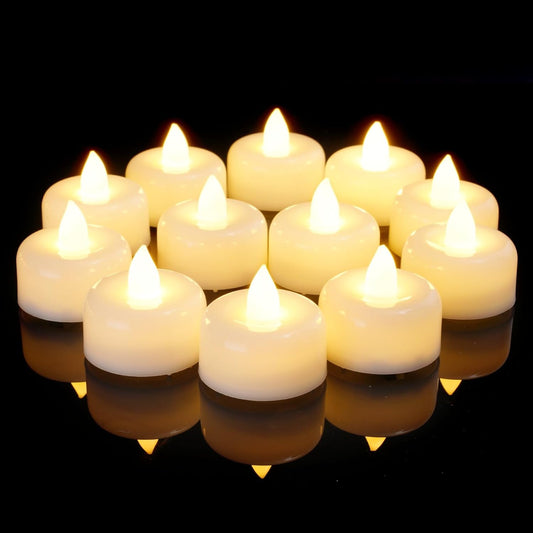 Amagic 150Pack Flameless LED Tea Lights Candles Battery Operated, Electric Fake Tealight Candles for Votive, Halloween, Christmas, Home Decor, Wedding, Table Decor (150Pack)