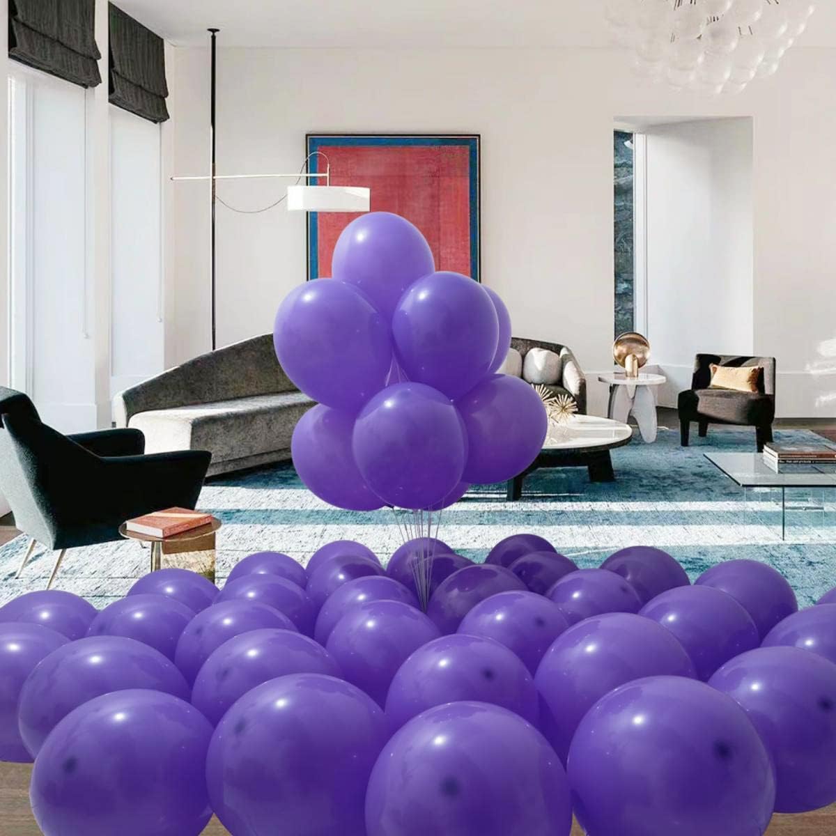 300 Pack Purple Balloons 12 inch Purple Latex Party Balloon Bulk for Various Party Events Decorations
