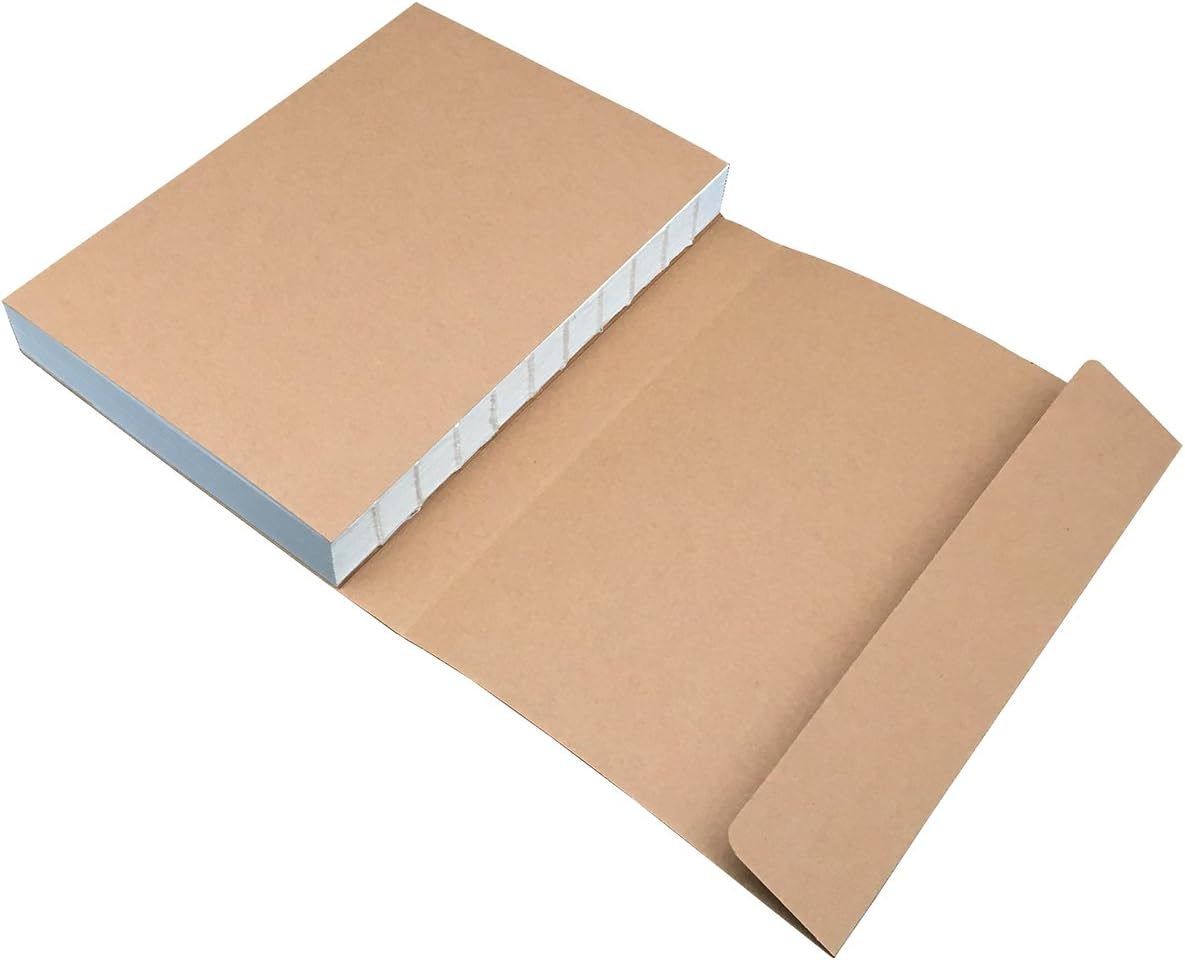Kraft Cover Drawing Notebook & Sketchbook ??Set of 2 Blank Plain Sketch Books ??125g Thick Paper, 200x280mm Paper Ideal for Drawing & Sketching- 128 sheets/256 Pages ??180 Degree Opening, 2pcs