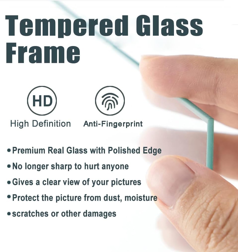 4×6 Picture Frame Set of 4,Vintage Photo Frame, Rustic Retro Picture Frame with Tempered Glass, Decorative Art on Walls and Tabletop Placement Family Friends Wedding Gift