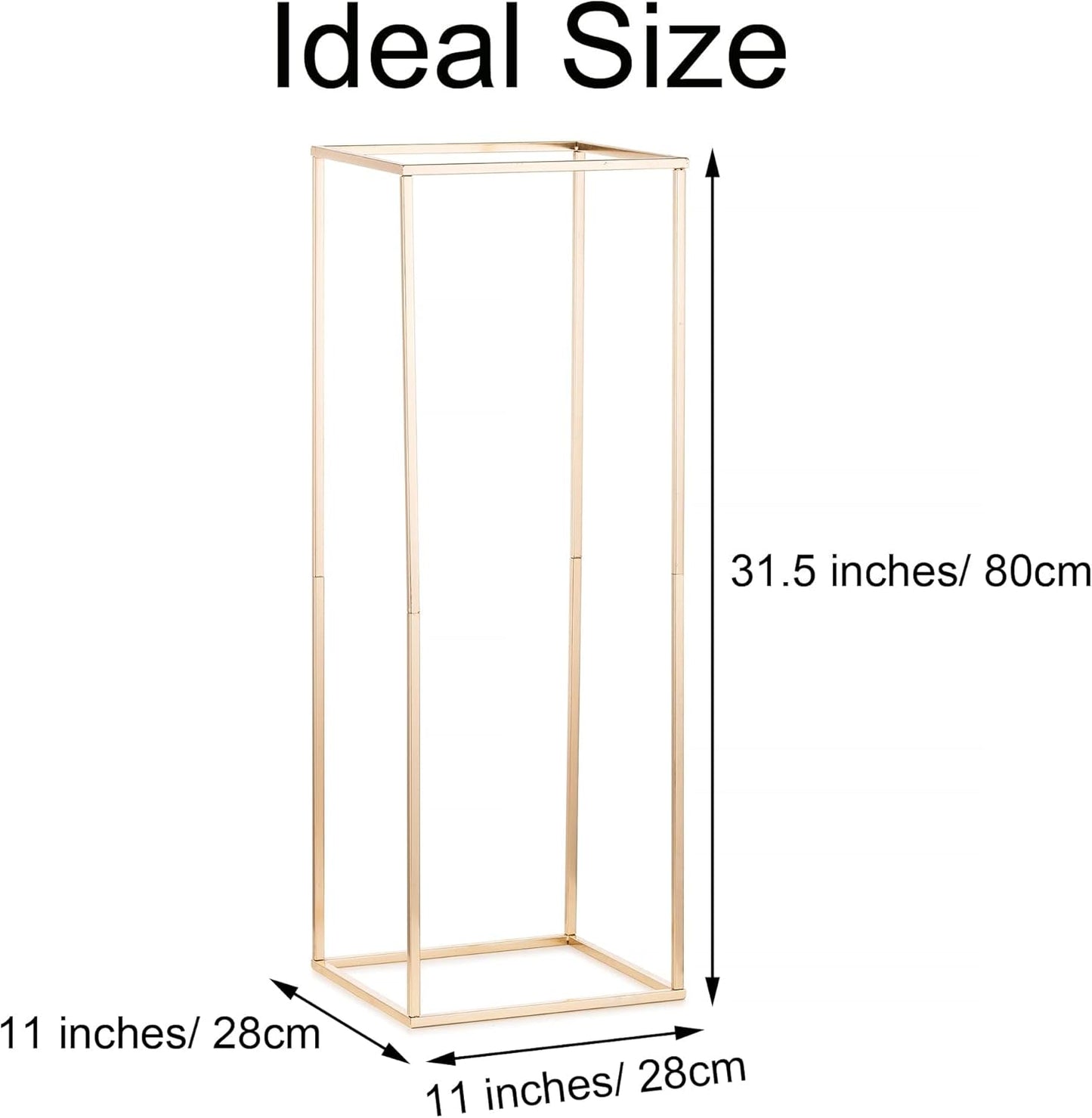 Gold Flower Stand for Table: 31.5” Tall Centerpiece Stand for Wedding Table Reception Floral Center Pieces with Home Decoration Party Event 2 PCS