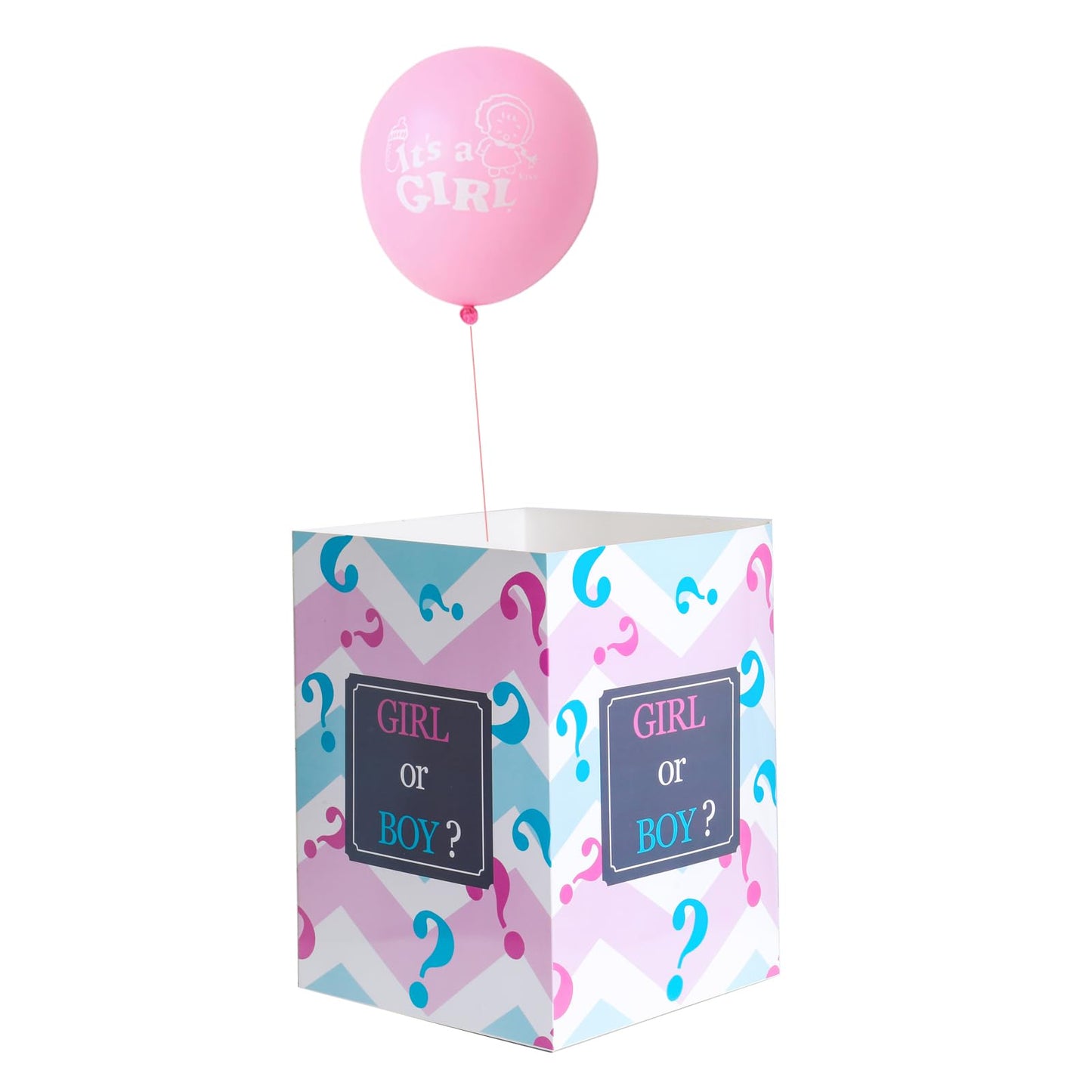 MEYSIMOON Gender Reveal Balloon Box Funny Idea for Boy Girl Gender Reveal Party Decorations