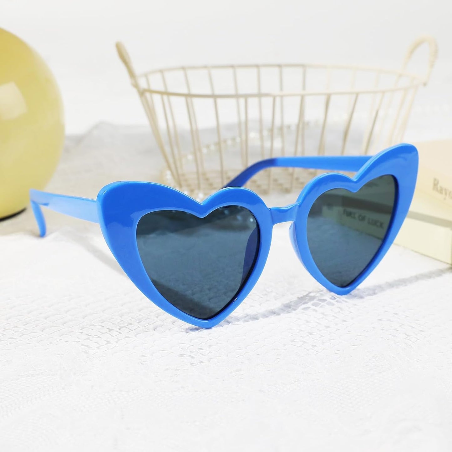 YOGFIT Heart Sunglasses for Women Fashion Classic Love Eye Protection Sunglasses Vintage Cute Heart Sunglasses