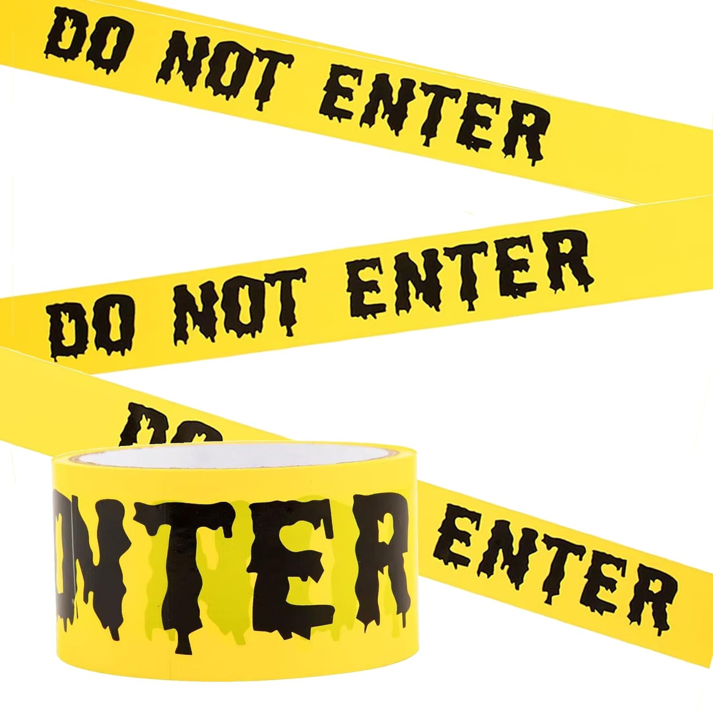 1.9inch x 82Feet Halloween Decorations Caution Tape Roll Halloween Caution Tape Halloween Tape