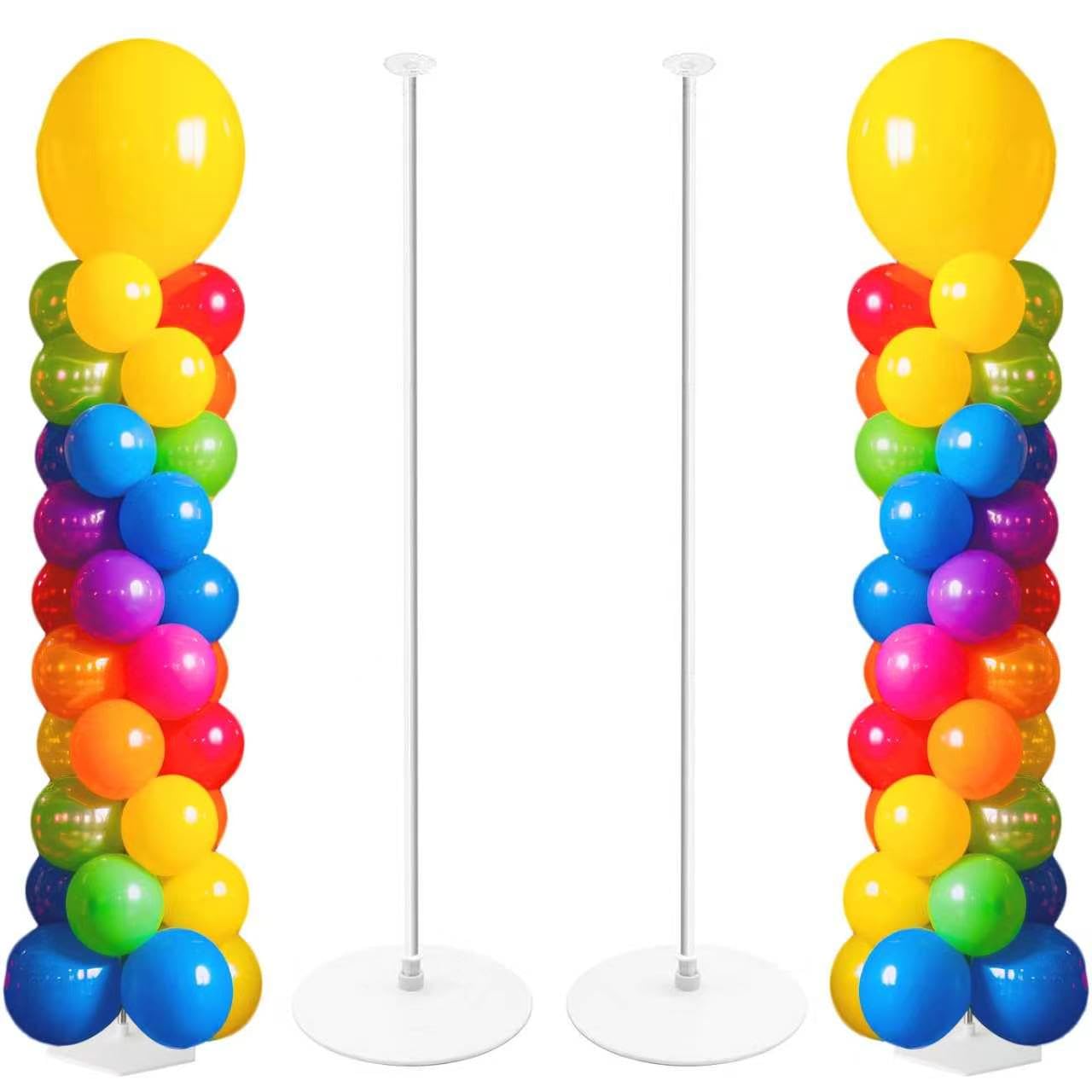 Tamodan Adjustable balloon column kit set of 2, 78 Inch balloon tower Reusable Metal Telescopic