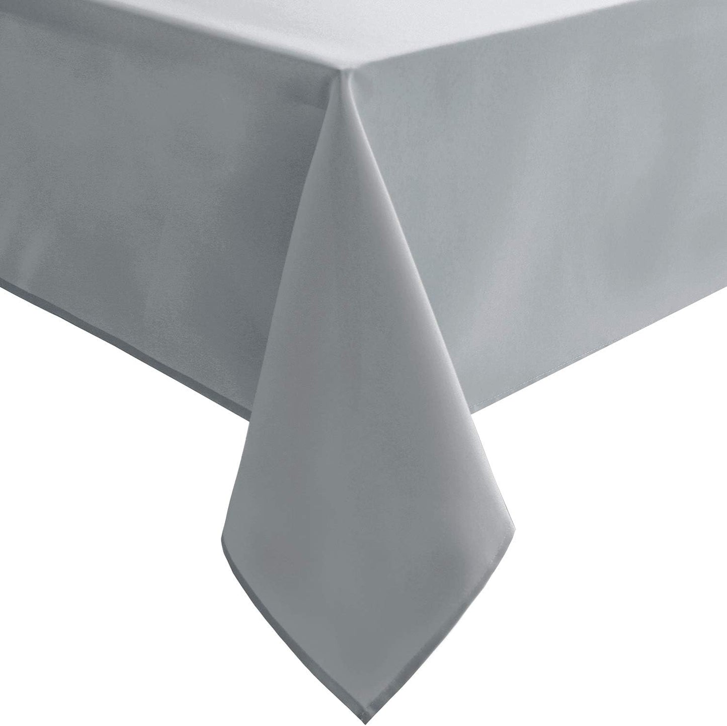 Hiasan Silver Grey Square Tablecloth - Waterproof and Spillproof Washable Fabric Table Cloth for Dining Room Kitchen Party and Outdoor, 30 x 30 Inch