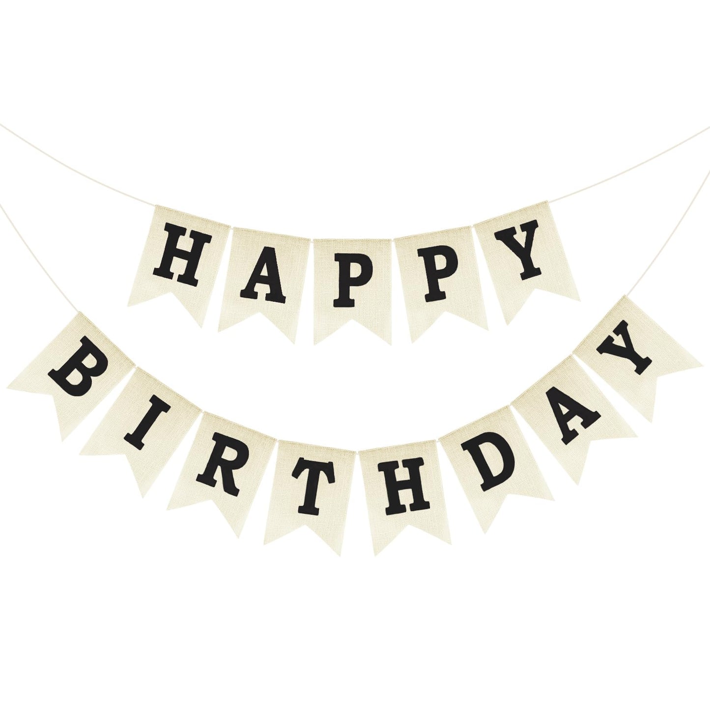 Anwyll Happy Birthday Banner - NO DIY Happy Birthday Decorations