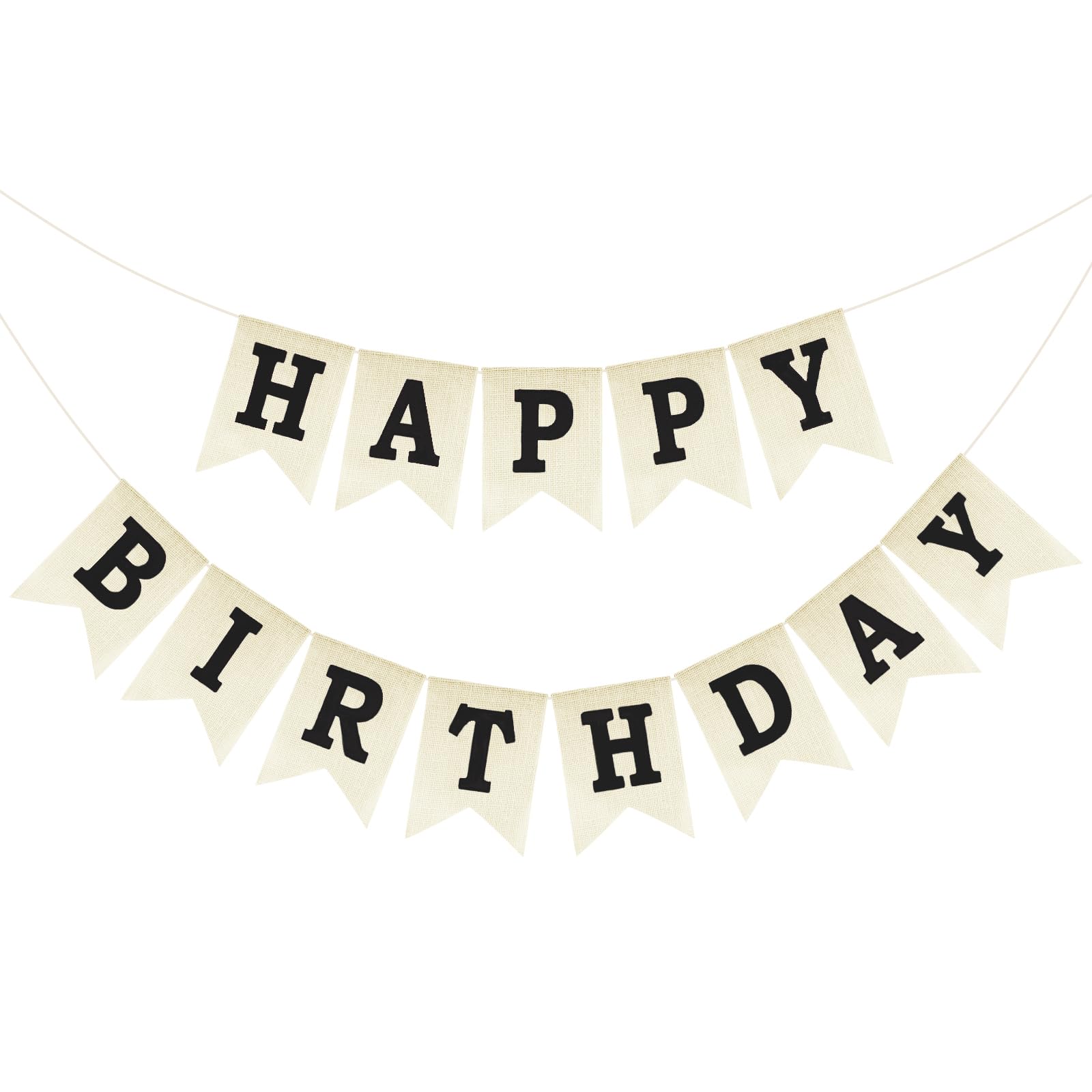 Anwyll Happy Birthday Banner - NO DIY Happy Birthday Decorations