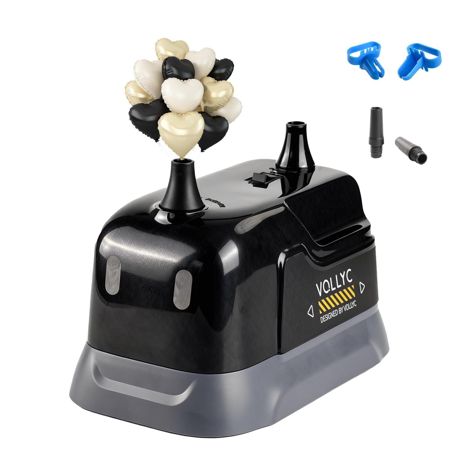 VOLLYC Balloon Pump Electric, Dual Nozzle Balloon Inflator Air Pump, Fast & Easy Inflation for