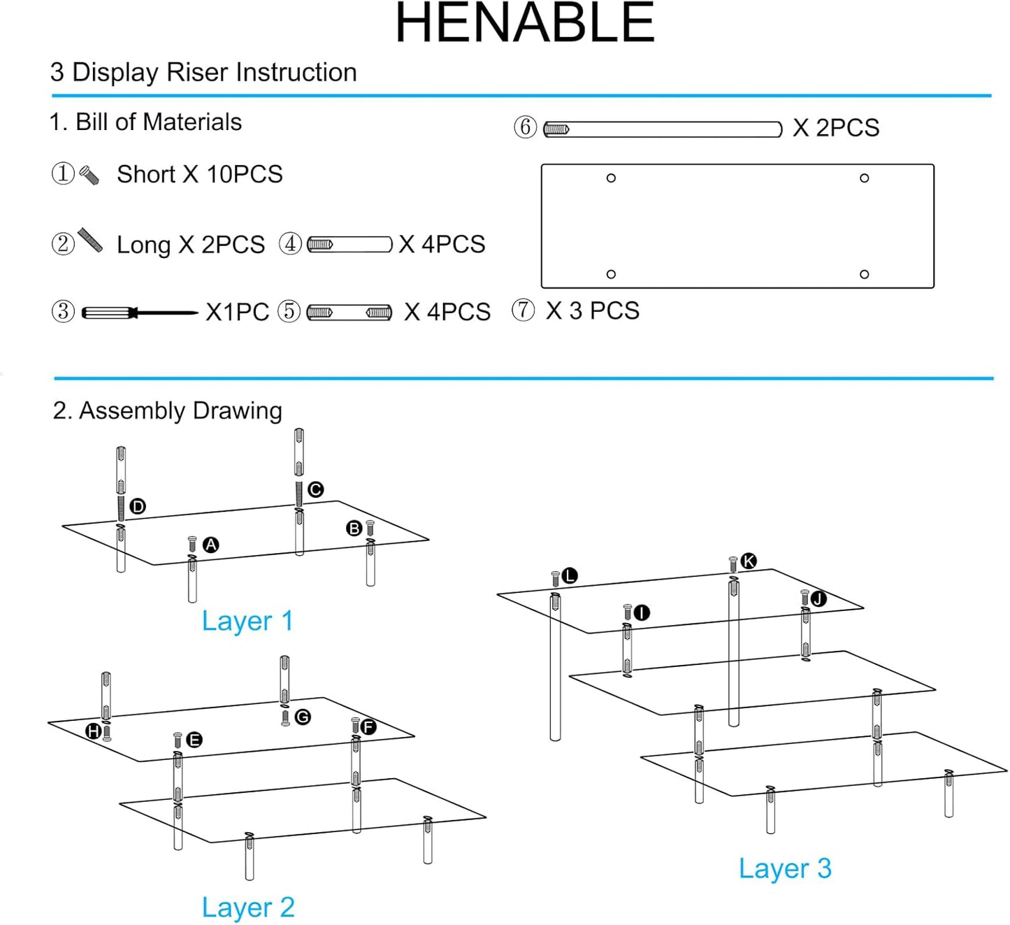 Acrylic Display Risers, Acrylic Perfume Stand Organizer, Clear Shelf Risers for Display Stands for Food, Tabletop Use, Amiibo Funko POP Figure, 3 Tier Clear Cupcake Stand Risers