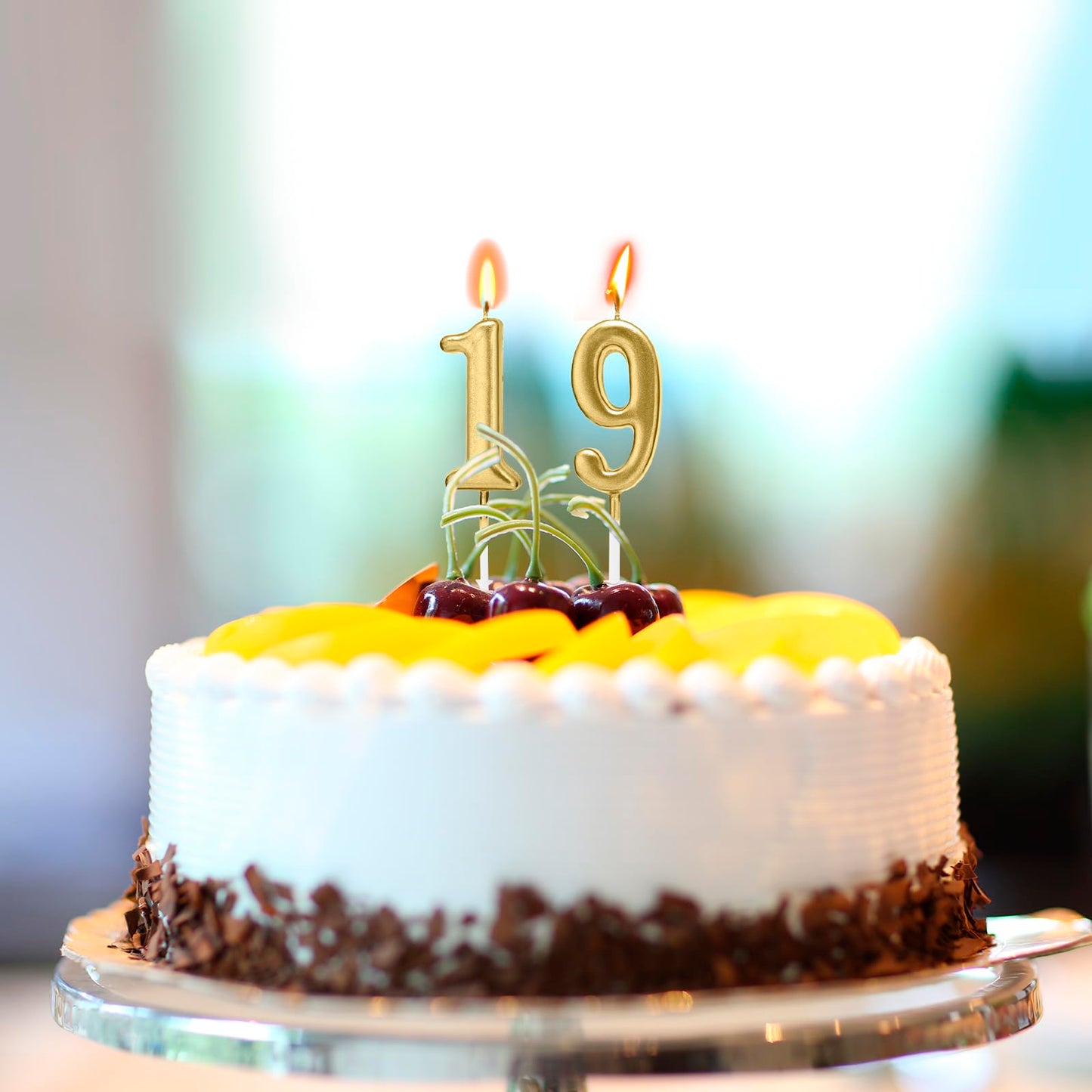 Beanlieve 10-Pieces Numeral Birthday Candles - Cake Numeric Candles Number 0 1 2 3 4 5 6 7 8 9,Used