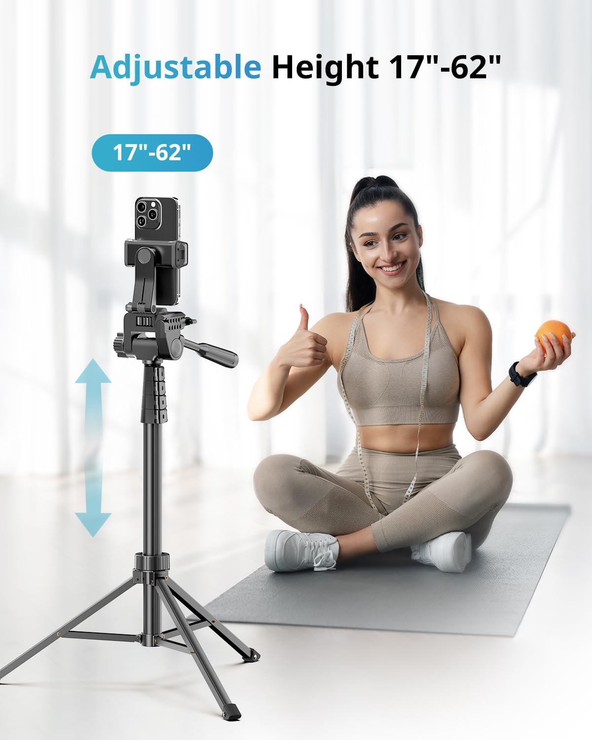 UBeesize 12'' RGB Selfie Ring Light with 62’’ Tripod Stand for Video Recording＆Live Streaming(YouTube, Instagram, TIK Tok), Compatible with Phones, Cameras and Webcams