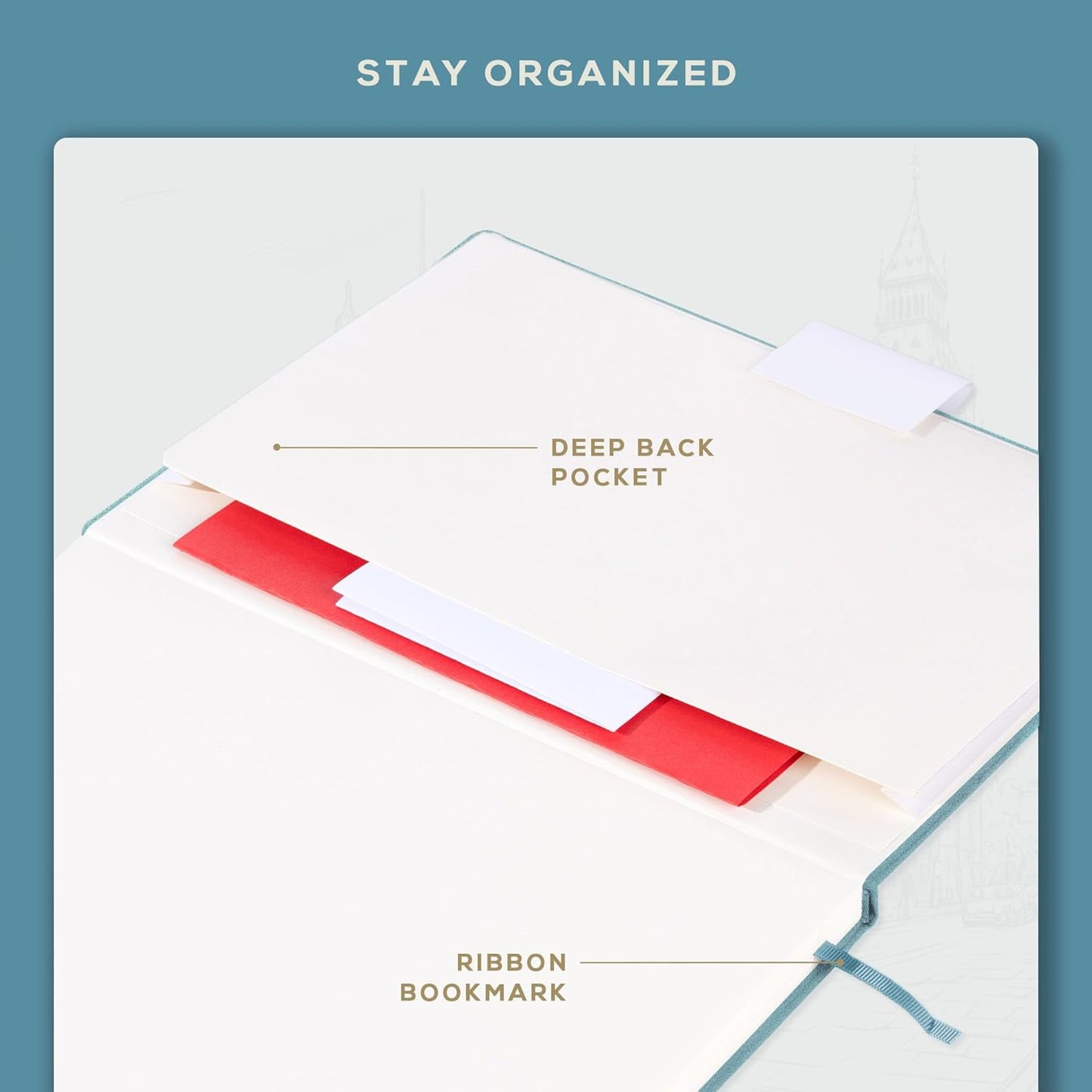 BEECHMORE BOOKS A4 Sketchbook ??8.5x11 Premium Vegan Leather Bound Large Sketch Book Hardcover With 156 Thick 160gsm Perforated Ivory Pages, Blank Sketch Pad, Gift Boxed, Back Pocket, Ribbon Bookmark