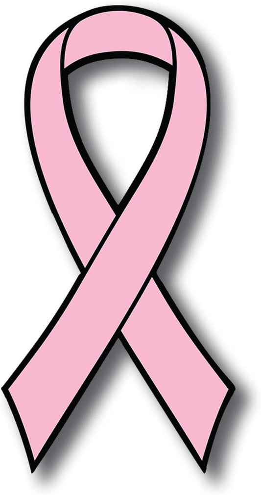 Magnet Me Up Support Breast Cancer Awareness Month, Pink Ribbon Magnet Decal, 3.5x7 Inches, Heavy Duty Automotive Magnet for Car Truck SUV, Any Magnetic Surface, Great Gift Idea, Crafted in USA