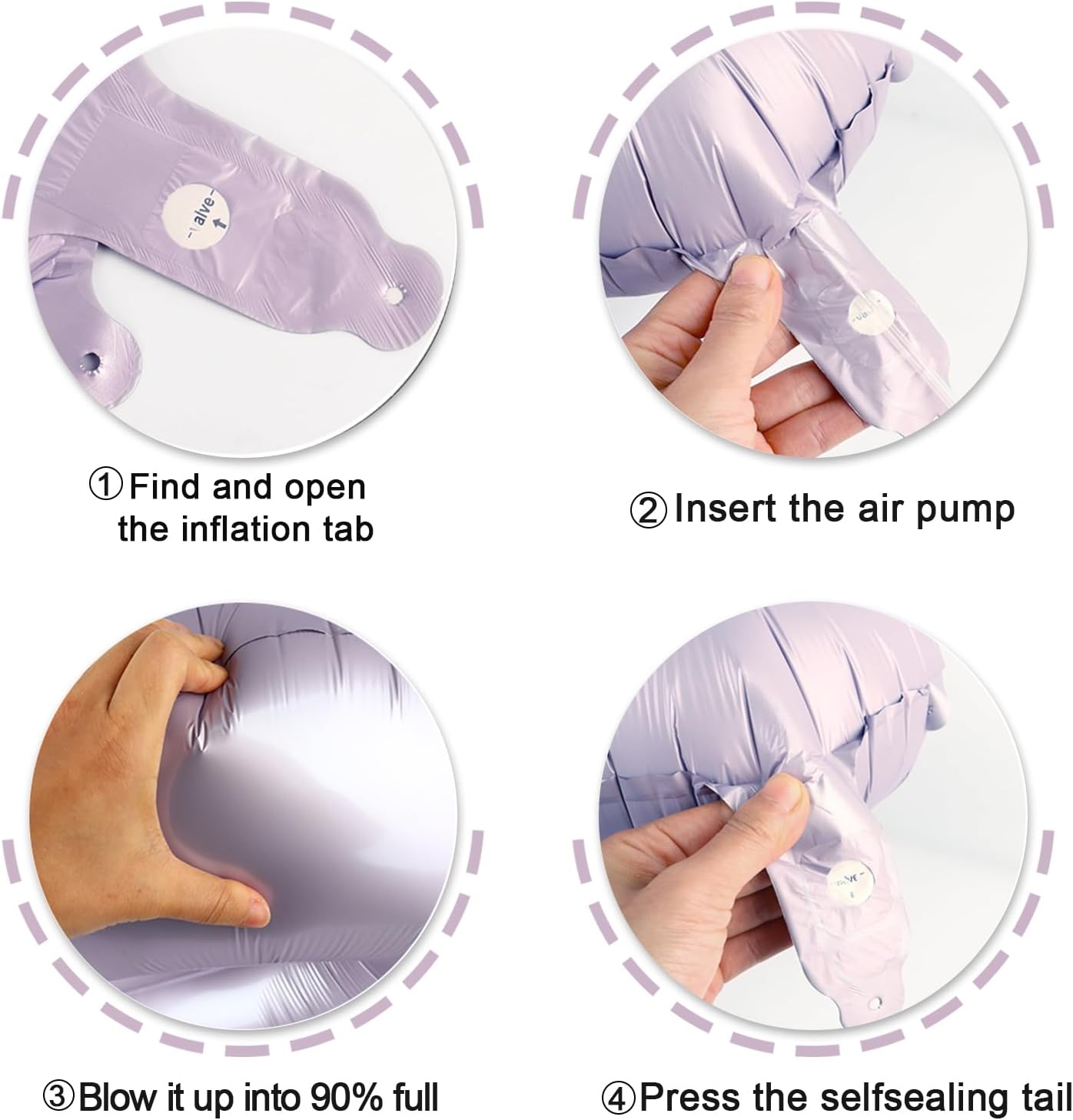 Lilac 40 Inch Big Number Balloon Birthday Decoration, Number 2 Helium Balloon 12 20 22 23 24 26 2026 New Years Celebration, Boy Girl Baby Anniversary Party Graduations Supplies Decorations