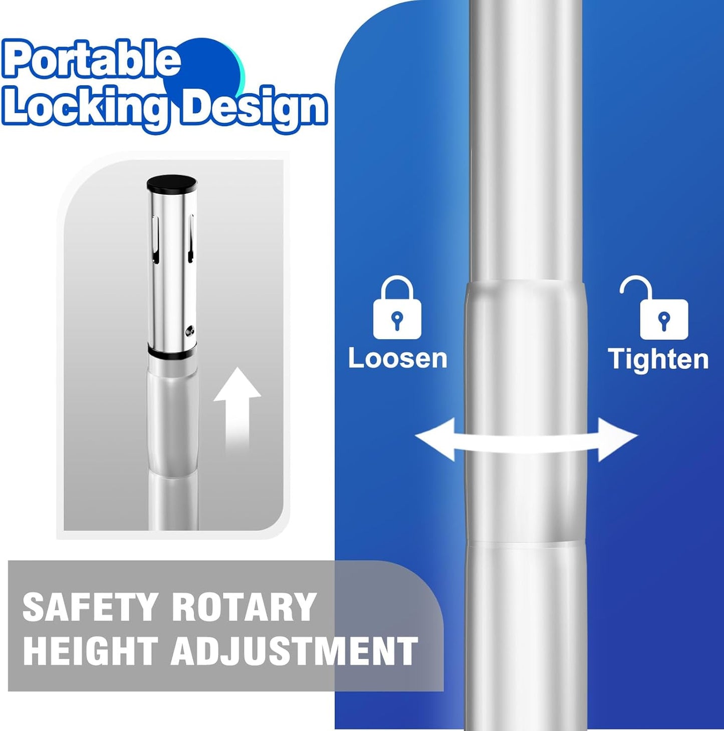 Pipe and Drape Backdrop Stand 10ftx10ft Adjustable Background Support System Heavy Duty Background Stand for Wedding Banquet Decorations Silvery