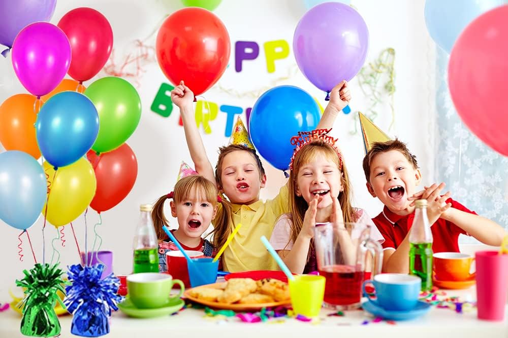 Metallic Balloon Weights, Birthday Party Favors, Novelty and Gag Gifts, 5.5" Inches, 12-Pack (Silver)