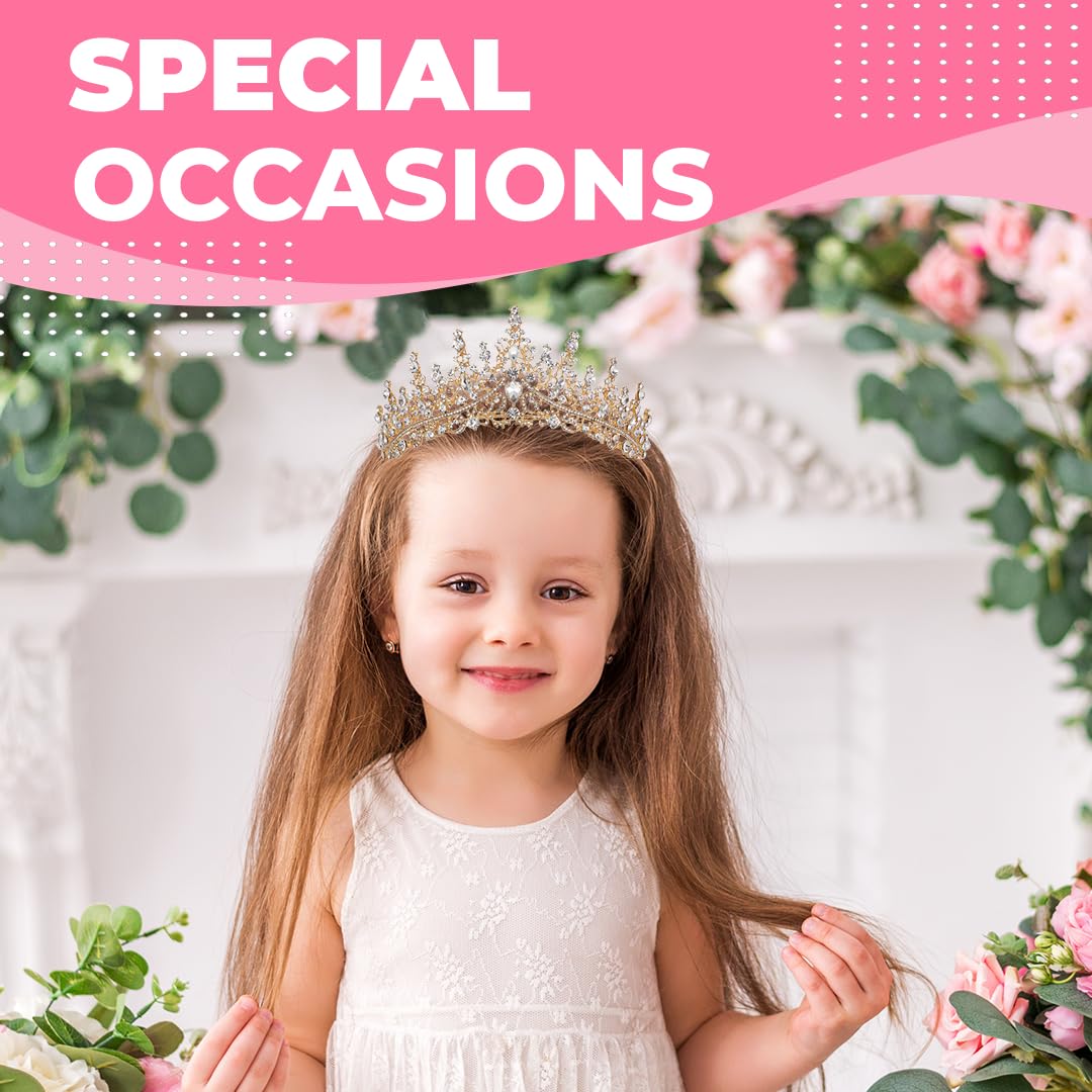 Papoopy Birthday Tiara Crown with Sash for Women, Birthday Queen for Party