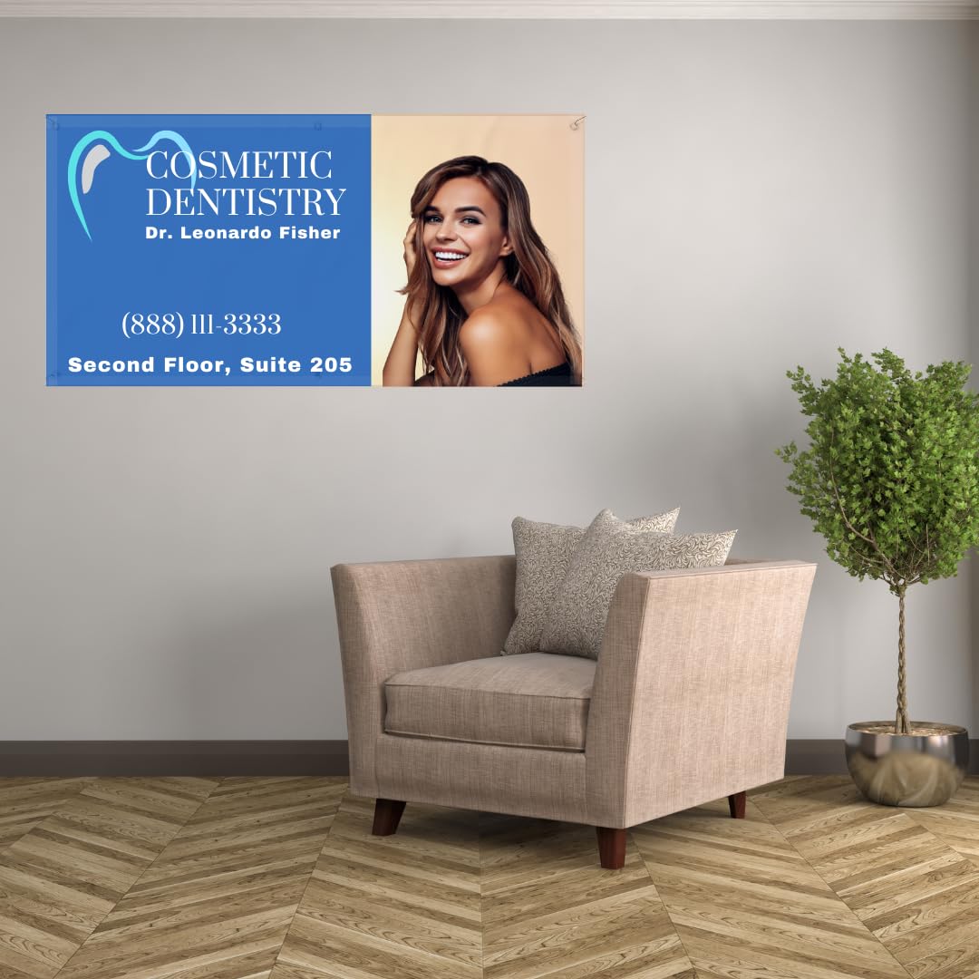 Custom Indoor or Outdoor Heavy Duty Vinyl Banner for Business, Birthdays, Holidays, & Special