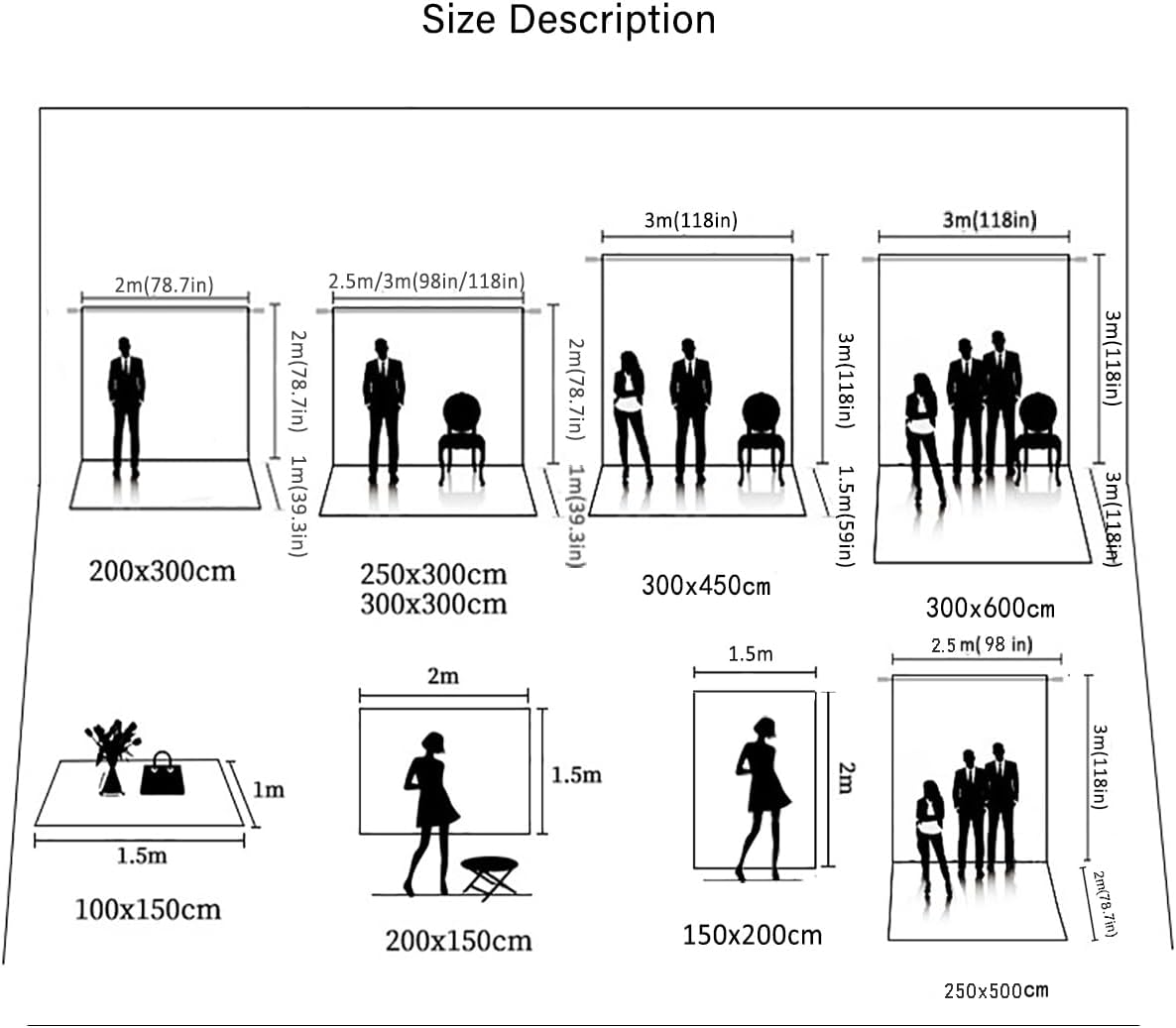 8x16ft Fabric Abstract Backdrop for Photography Vintage Portrait Old Master Background for Studio Prop