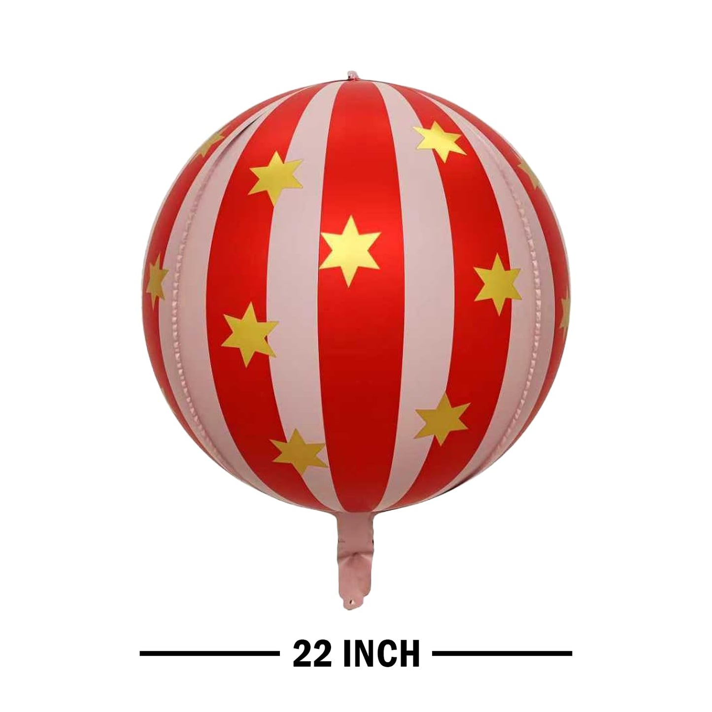 Carnival Red and Pink Foil Balloons 22Inch 6Pack