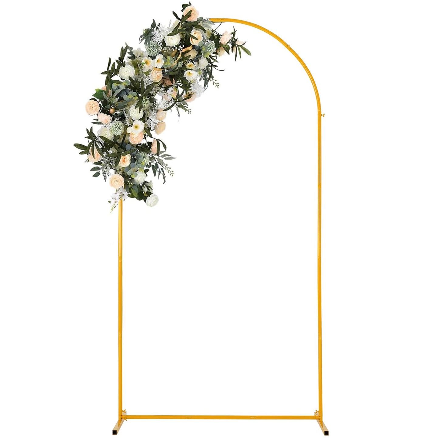 6.6FT Metal Wedding Arch Backdrop Stand for Party Balloon Arch Stand