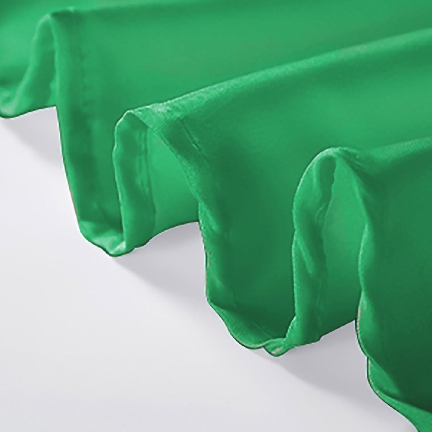 108 inch Round Tablecloth Washable Polyester Table Cloth Decorative Table Cover for Wedding Party Dining Banquet（108 inch,Emerald）