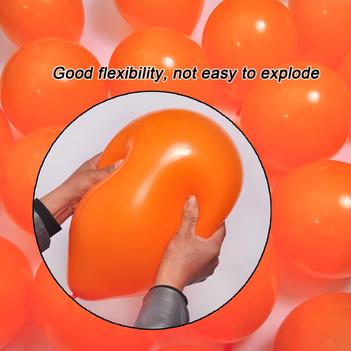 300 Pack Orange Balloons 12 inch Orange Latex Party Balloon Bulk for Various Party Events Decorations
