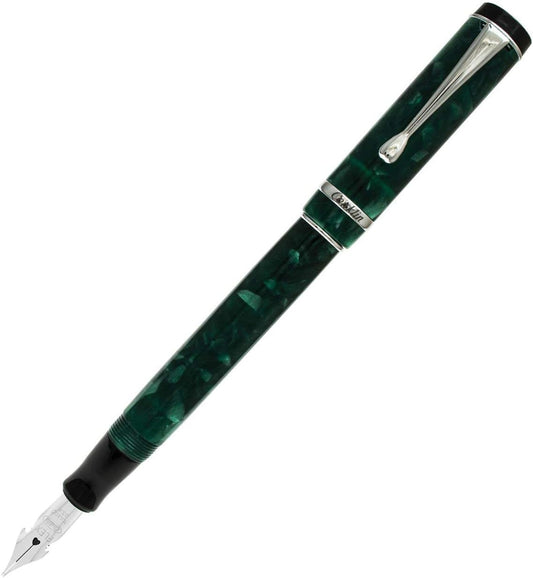 Conklin Duragraph Fountain Pen Forest Green - Flex Nib, Elegant Writing Instrument with Flexible Nib for Dynamic Writing