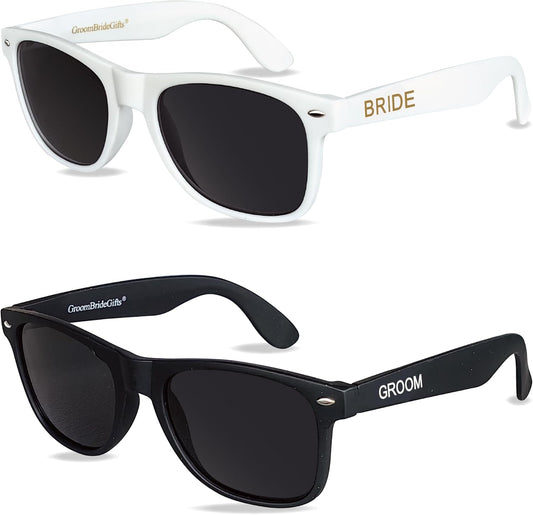 Bride and Groom Polarized Sunglasses for Wedding – UV400 Protection, Lightweight & Stylish Couple Sunglasses