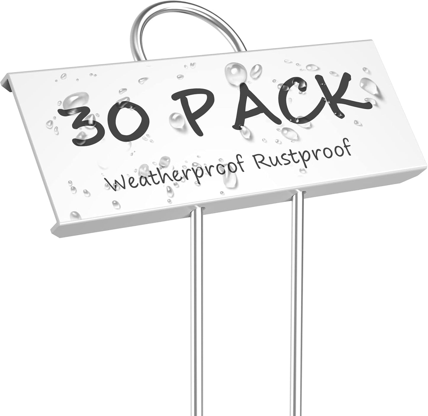 STARTOSTAR 30-Pack Metal Plant Labels, 10.6" Garden Markers Reusable Nursery Tags for Vegetables Herb Flower Seed Greenhouse